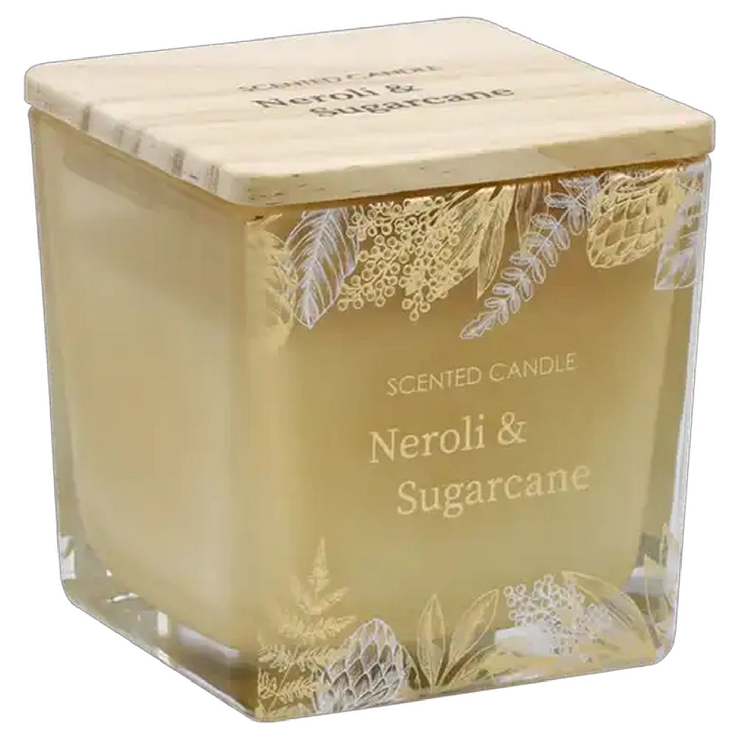 Image of Neroli & Sugarcane Gold Square Candle 8cm