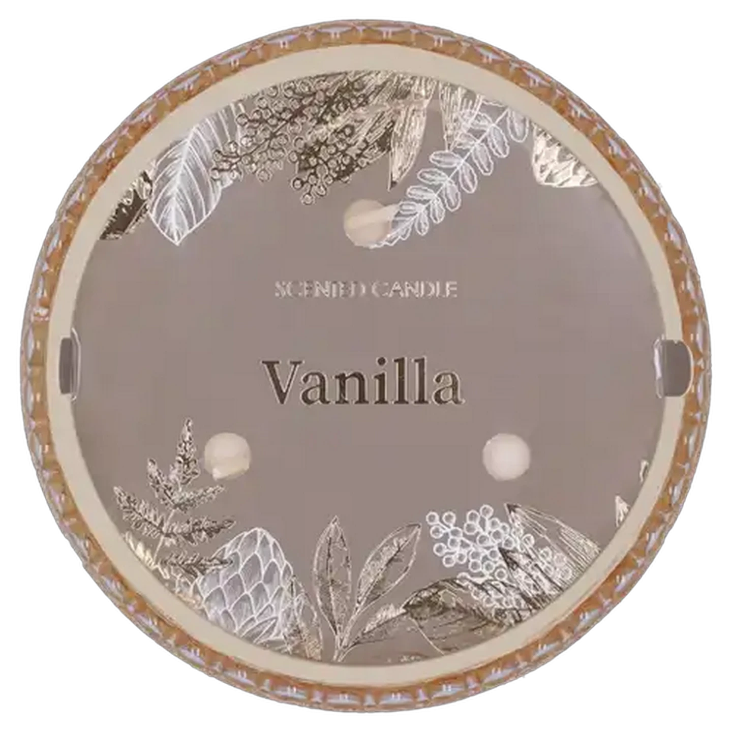 Image of Gold Vanilla Scented Candle 12x8cm