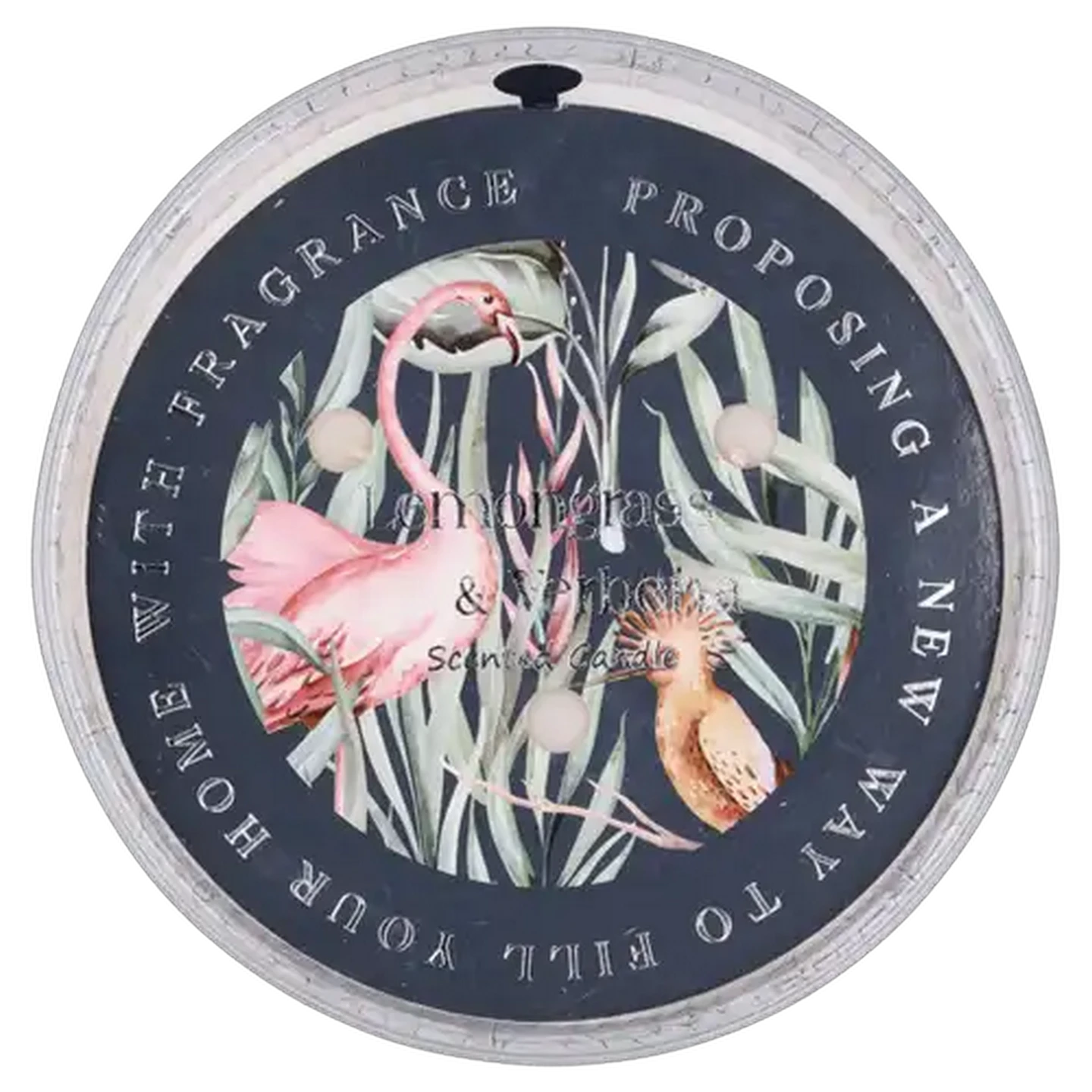 Image of Lemongrass & Verbena Scented Candle 16x7cm