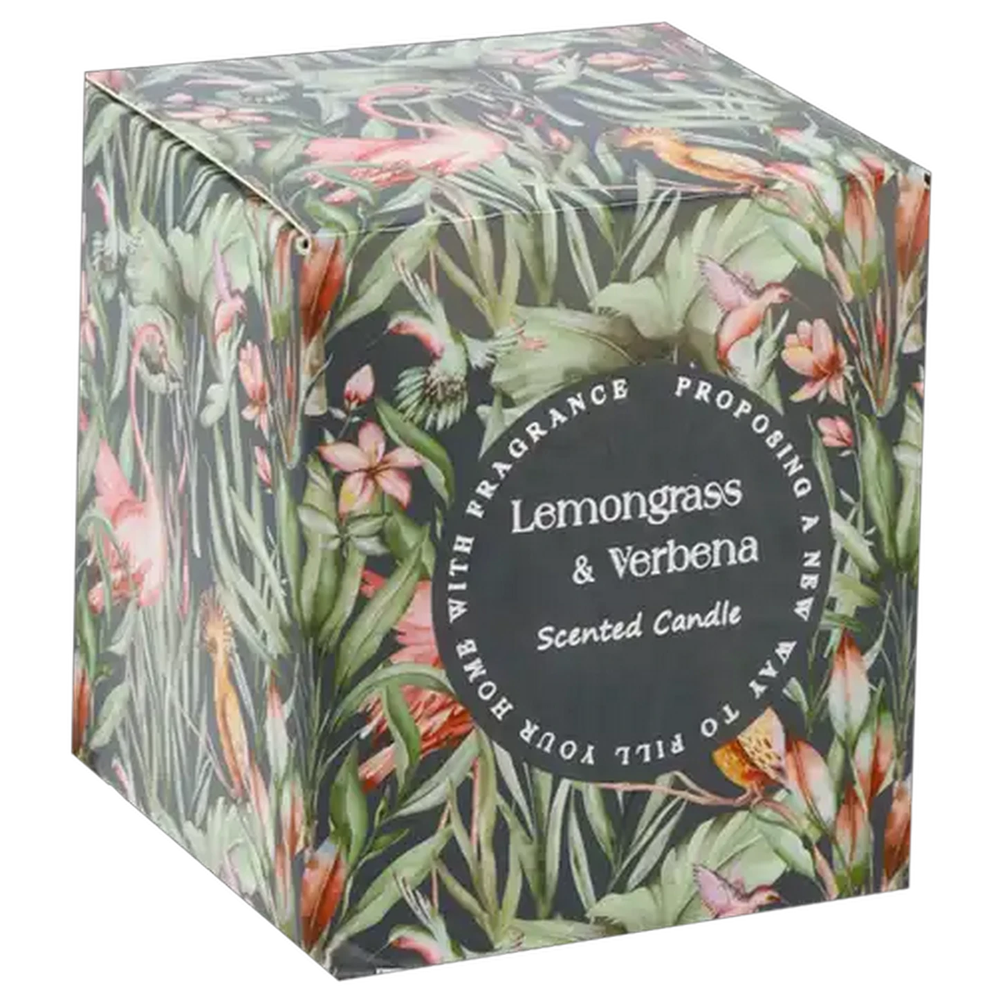 Image of Lemongrass & Verbena Painted Scented Candle 7x8cm