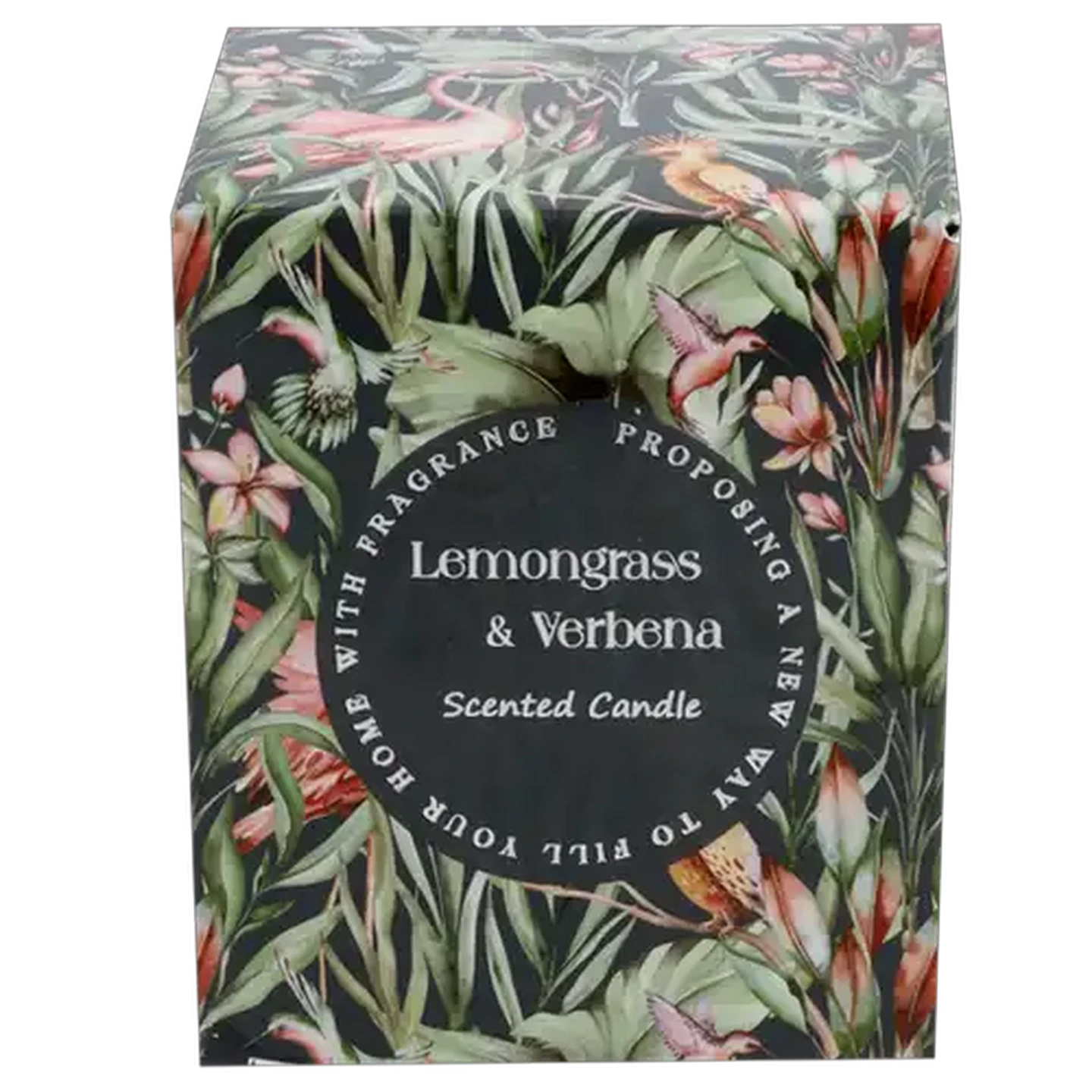 Image of Lemongrass & Verbena Painted Scented Candle 7x8cm
