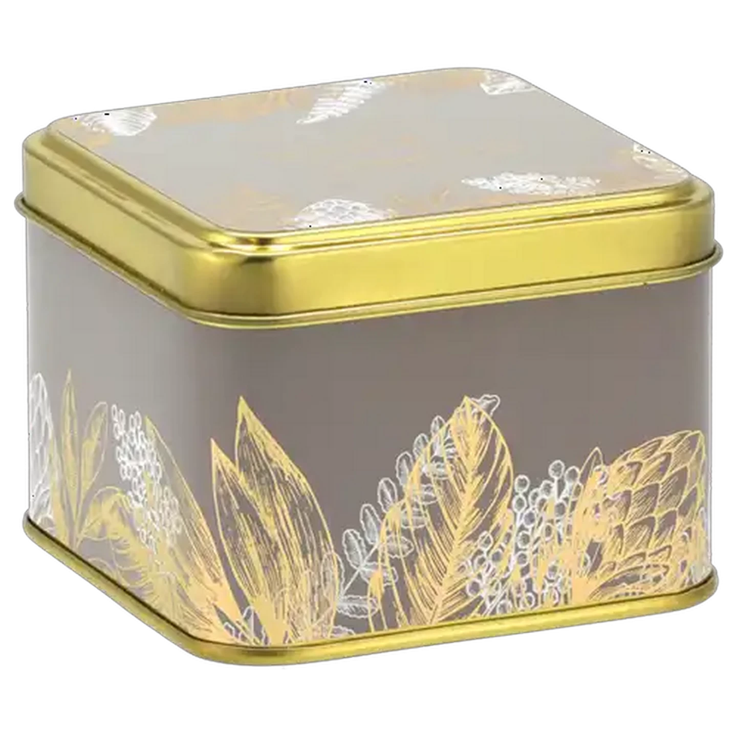 Image of Golden Floral Neroli & Sugarcane Scented Tin Candle 8x6cm