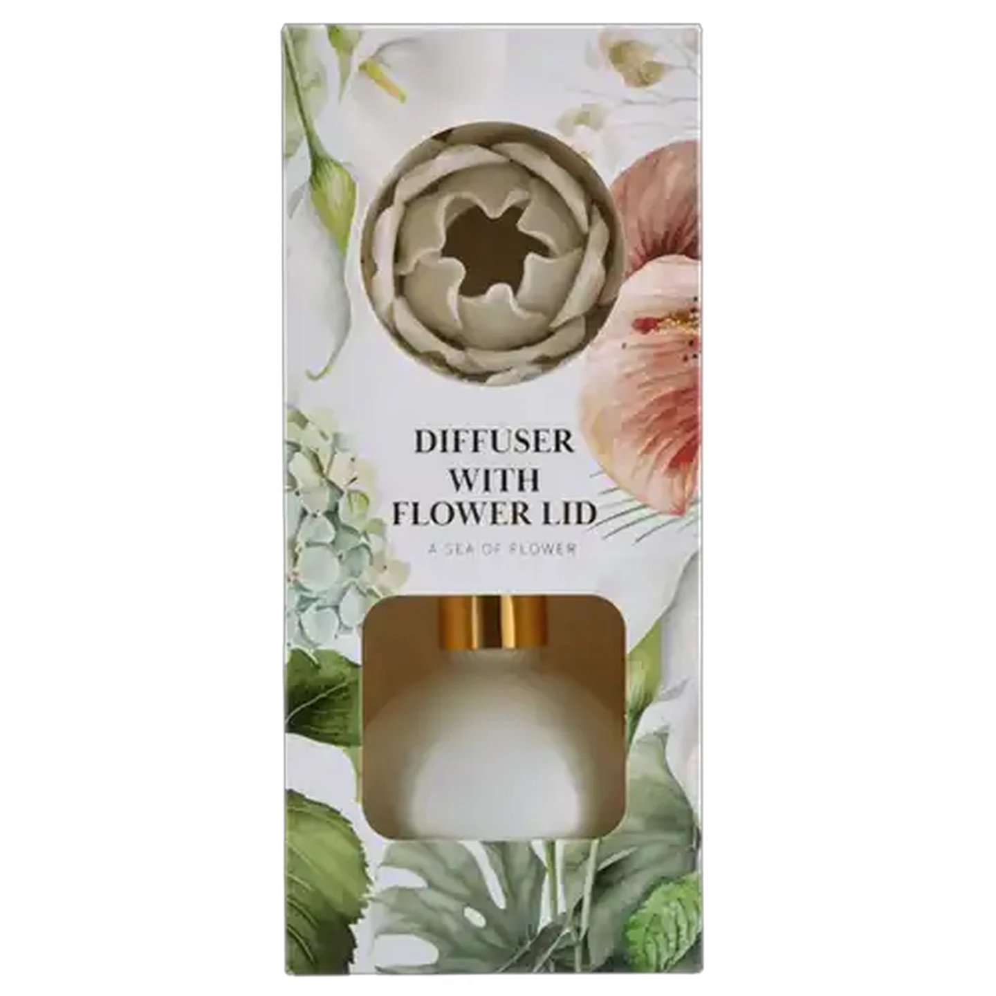 Image of A Sea Of Flower Reed Diffuser with Flower Lid 200ml