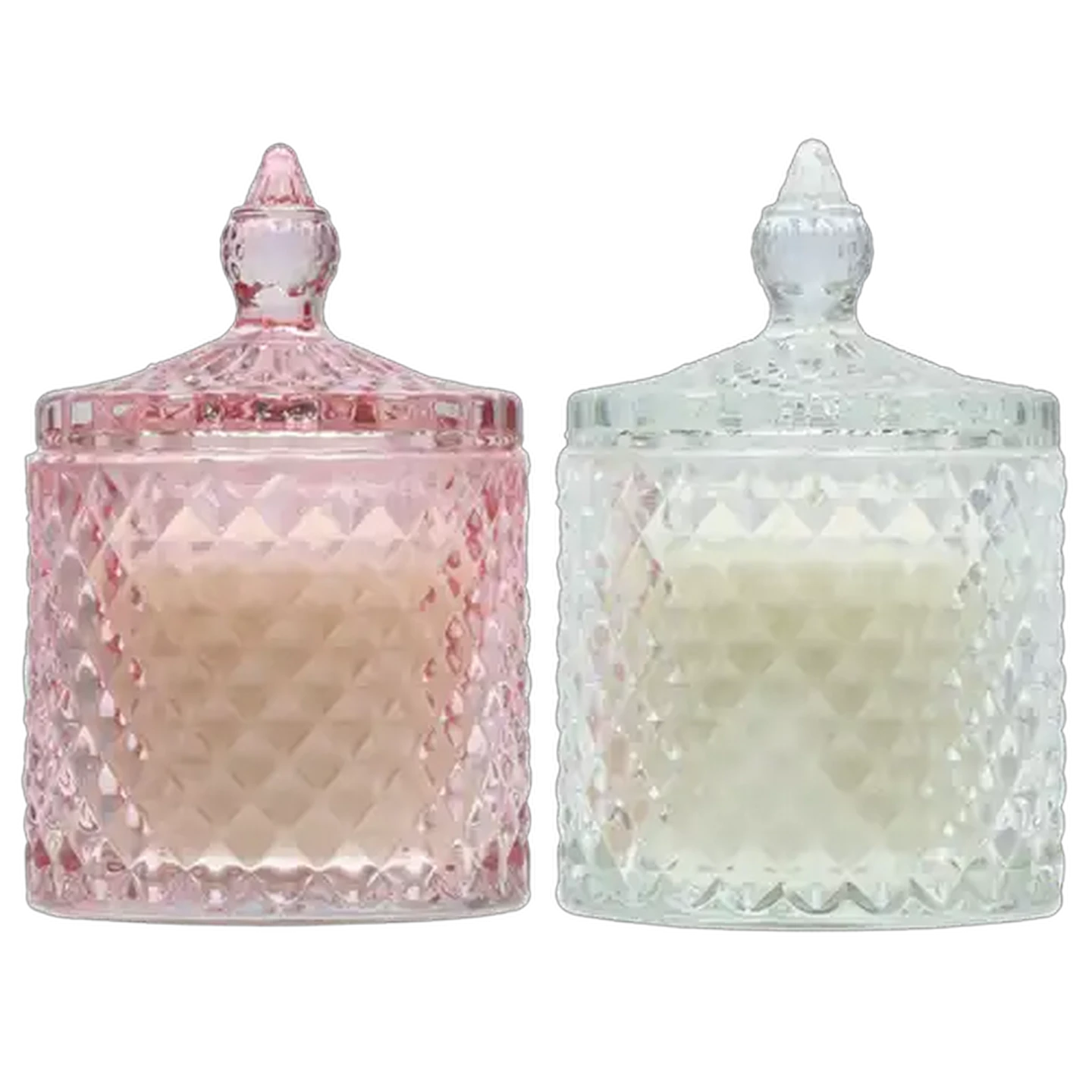 Image of A Sea Of Flower Glass Candle Jar 8.5 x 15cm (Design May Vary)