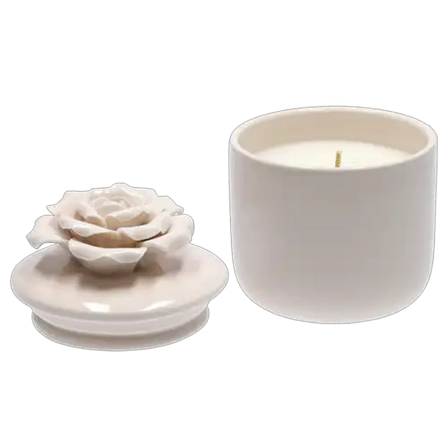 Image of A Sea Of Flower Ceramic Candle 9 x 11.5cm