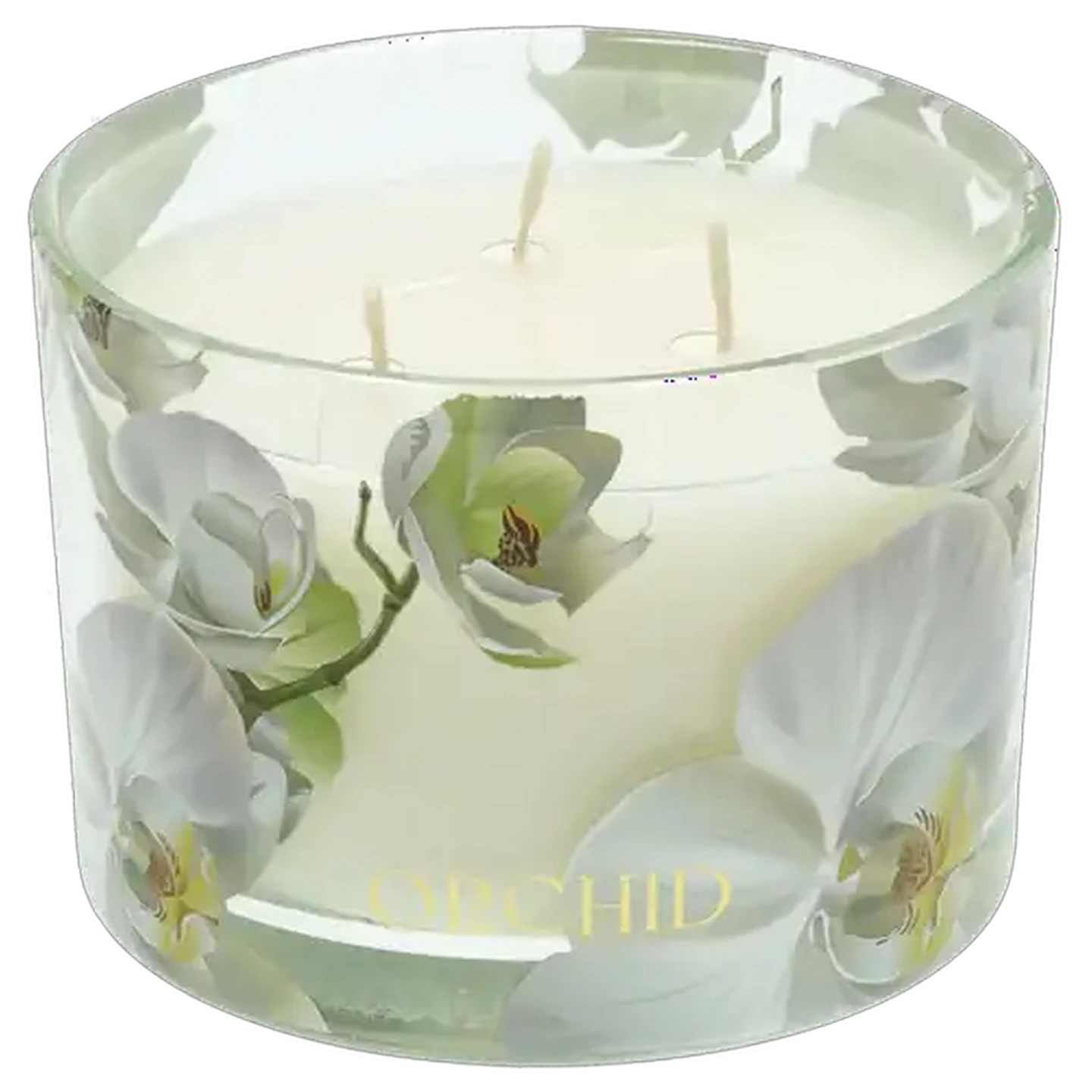 Image of Orchid Glass Candle 11 x 8cm