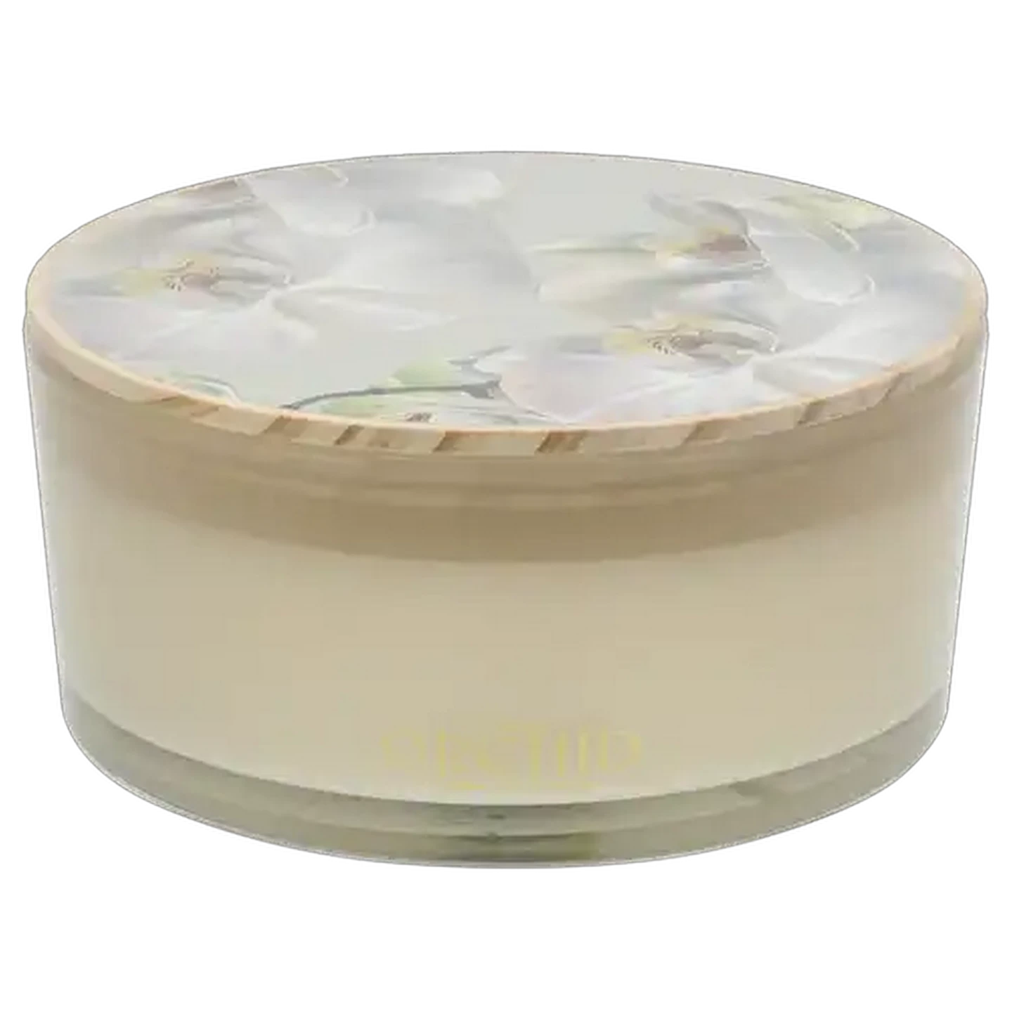 Image of Orchid Candle with Lid 16 x 7cm