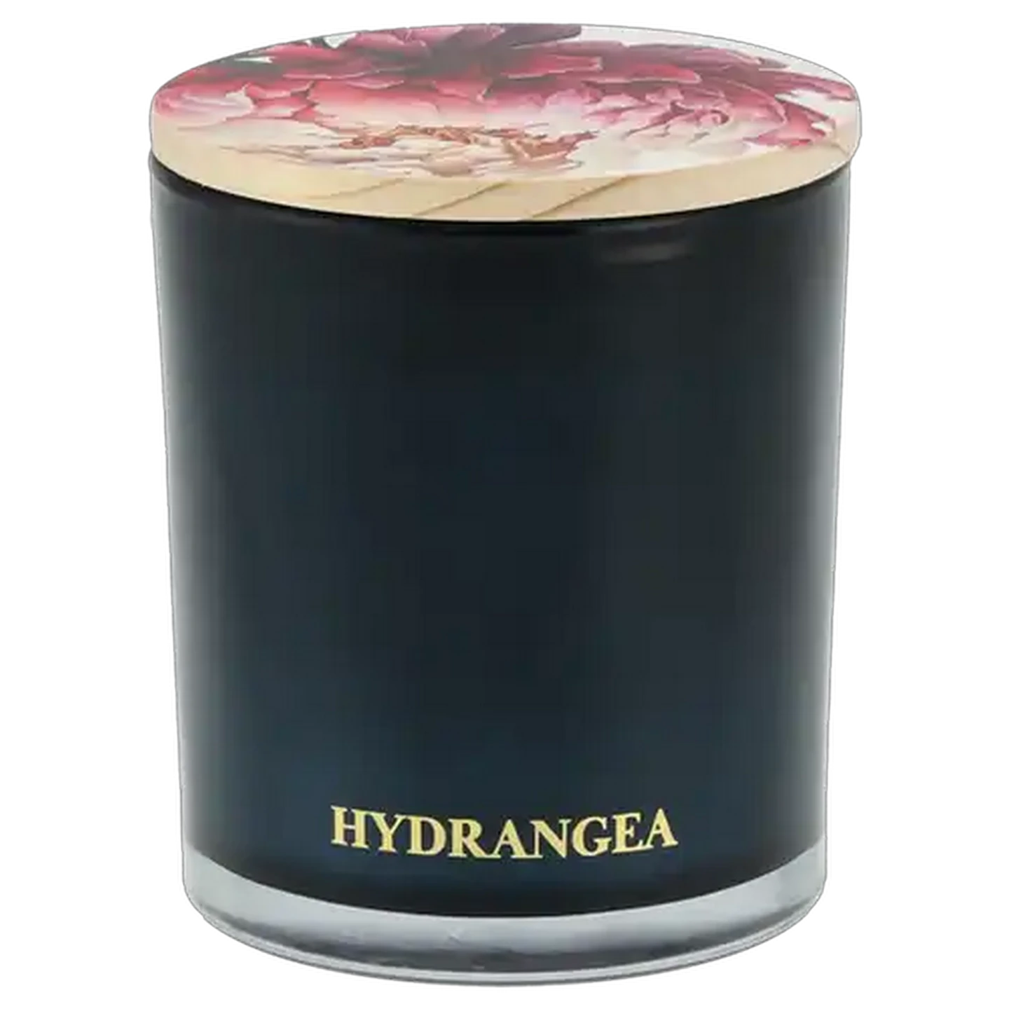 Image of Hydrangea Candle with Lid 8 x 9cm