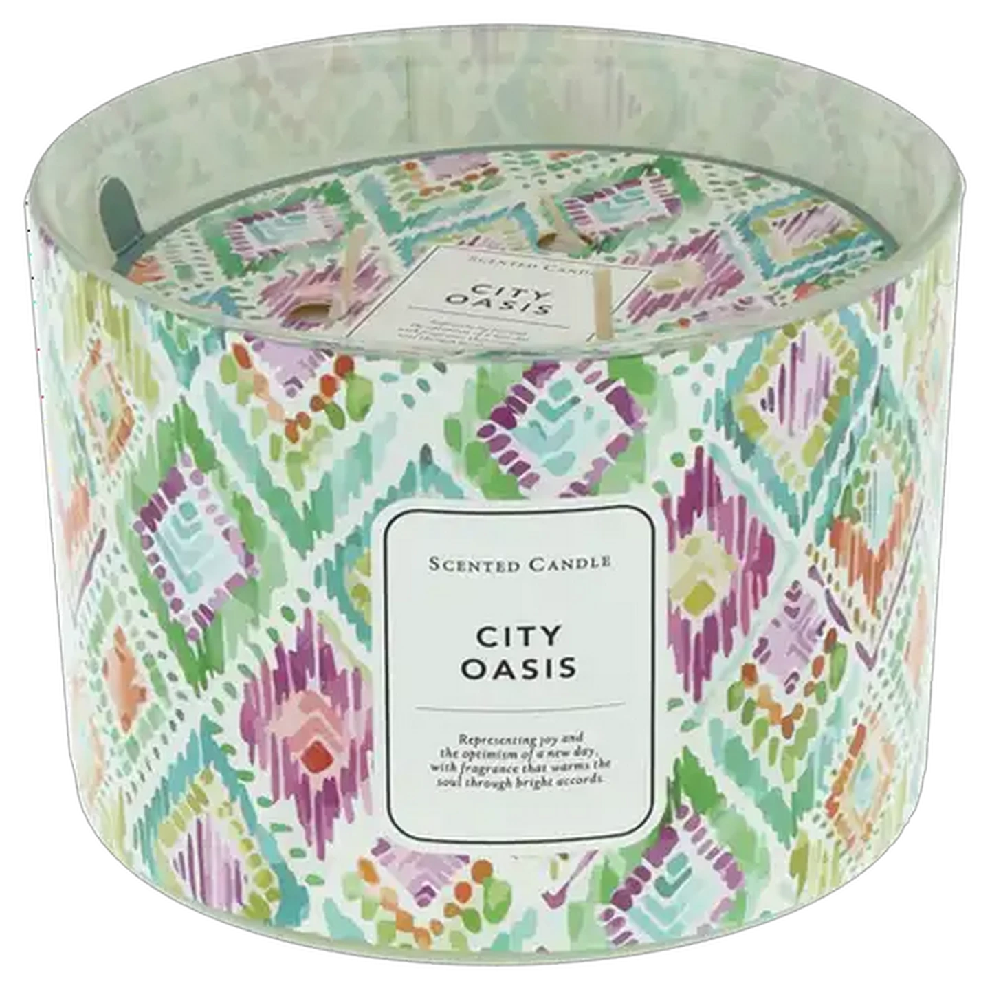 Image of City Oasis Glass Candle 11 x 8cm
