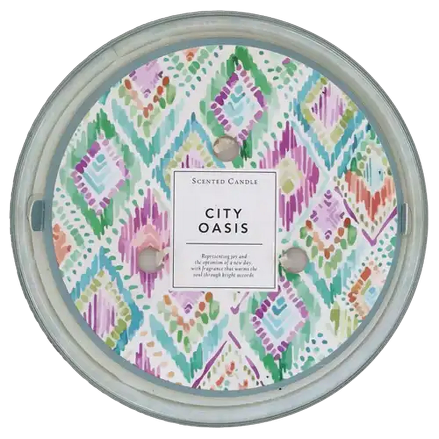 Image of City Oasis Glass Candle 11 x 8cm