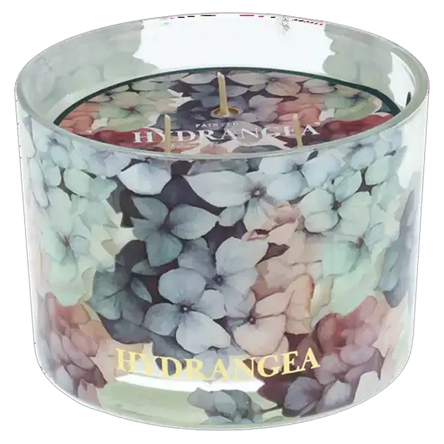 Image of Hydrangea Glass Candle 11 x 8cm