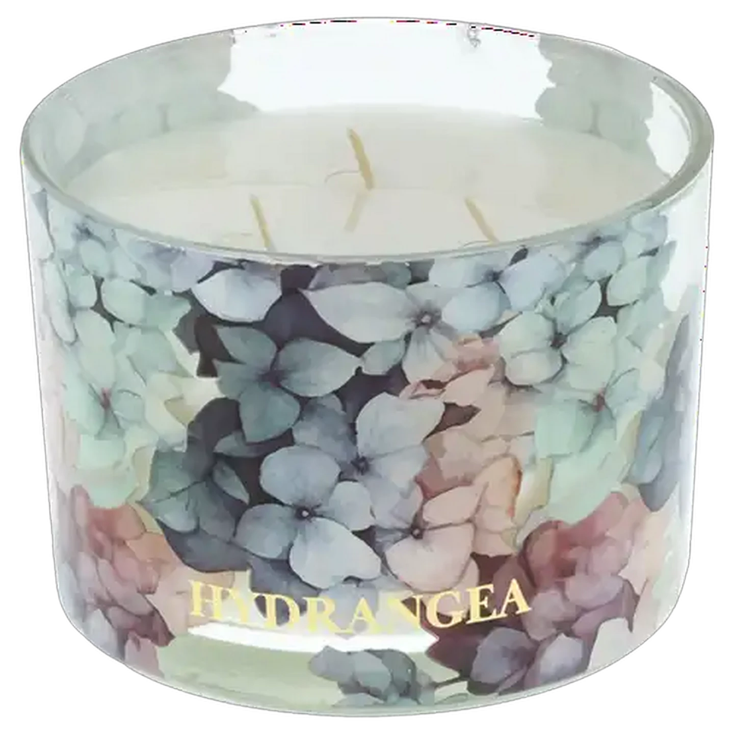Image of Hydrangea Glass Candle 11 x 8cm