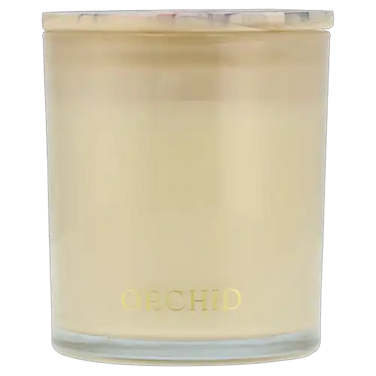 Image of Orchid Candle with Lid 8 x 9cm