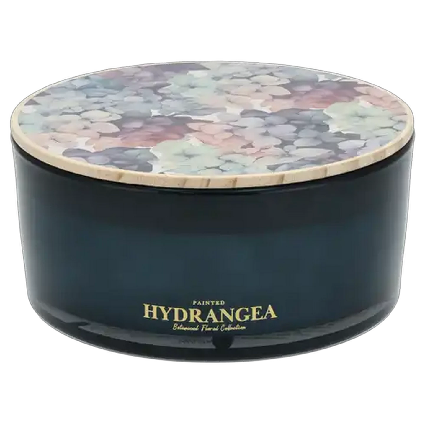Image of Hydrangea Candle with Lid 16 x 7cm