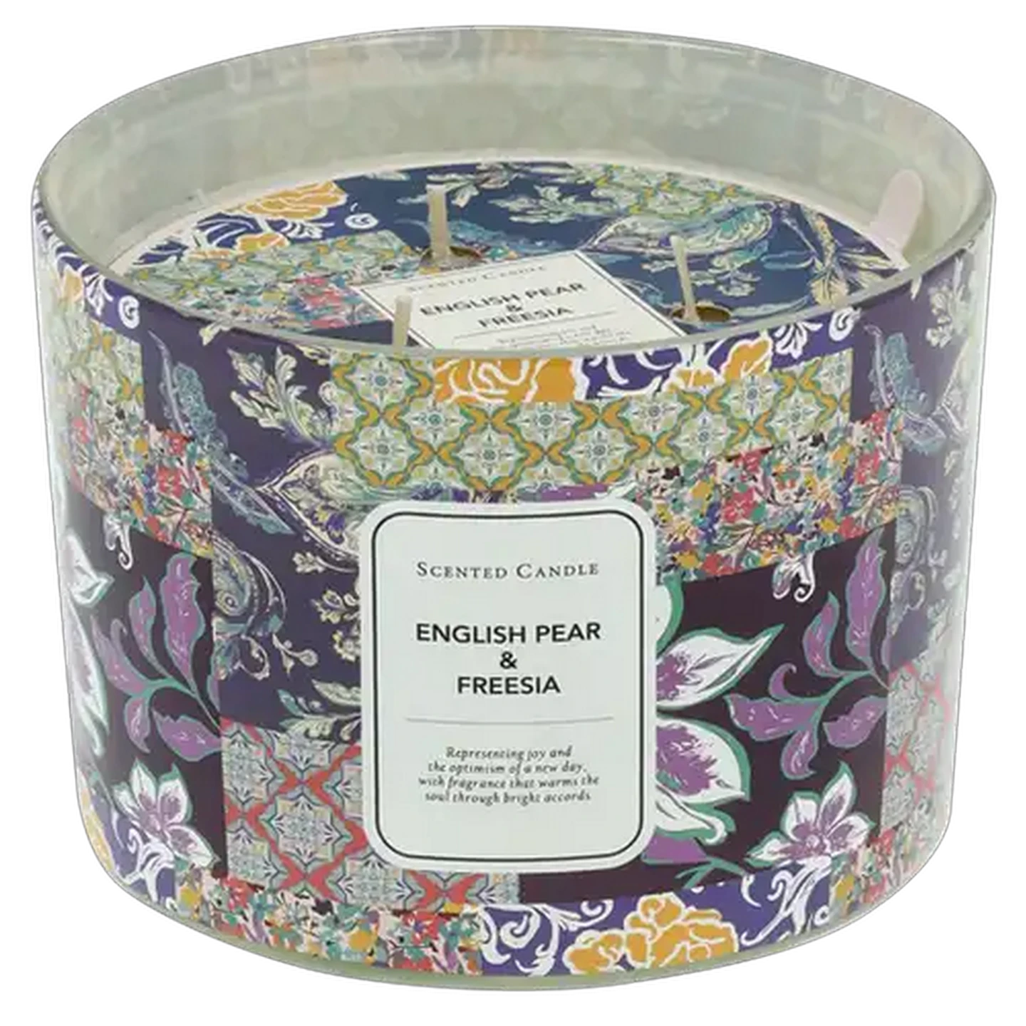 Image of English Pear & Freesia Glass Candle 11 x 8cm