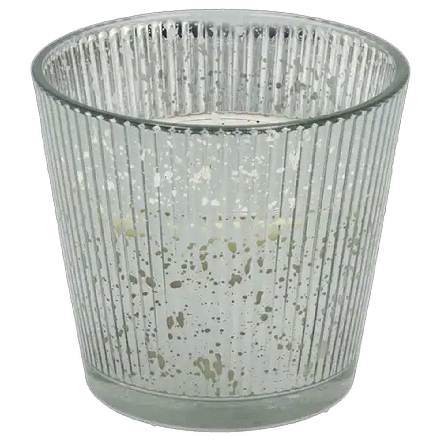 Image of Vanilla Gold or Silver Glass Candle 9 x 8cm (Colour May Vary)