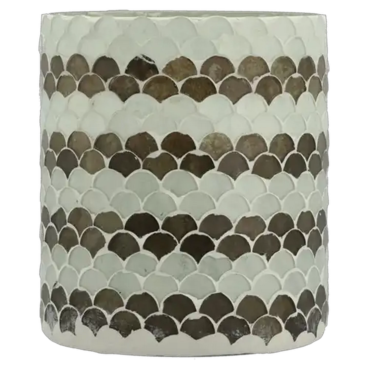 Image of Mosaic Blue Candle 13cm