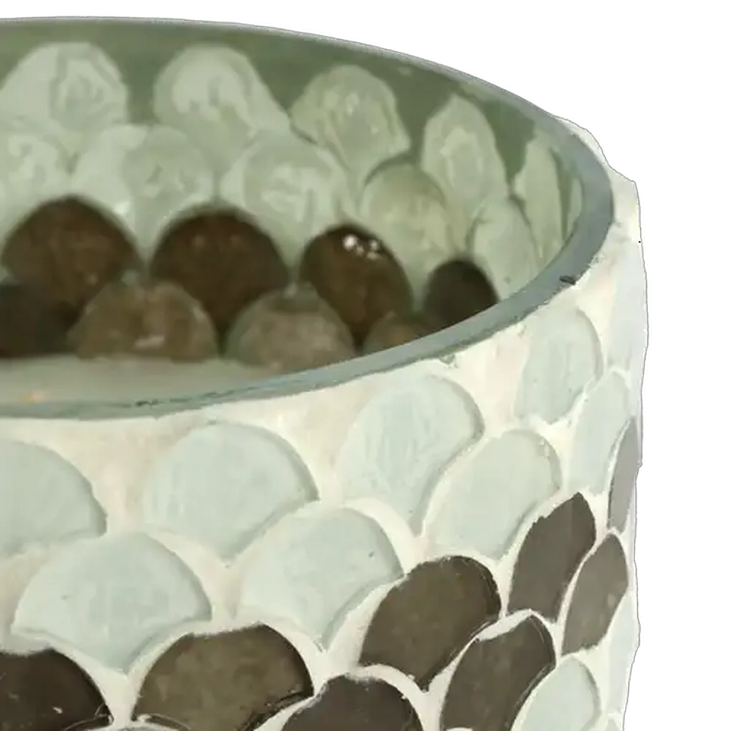 Image of Mosaic Blue Candle 11cm