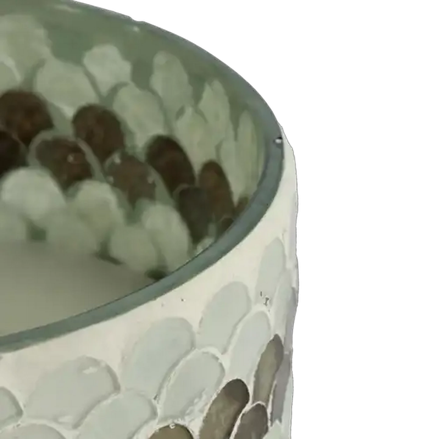 Image of Mosaic Blue Candle 15cm