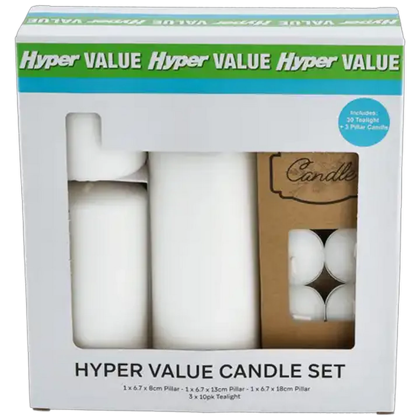Image of Hyper Value Candle Set 6 Piece