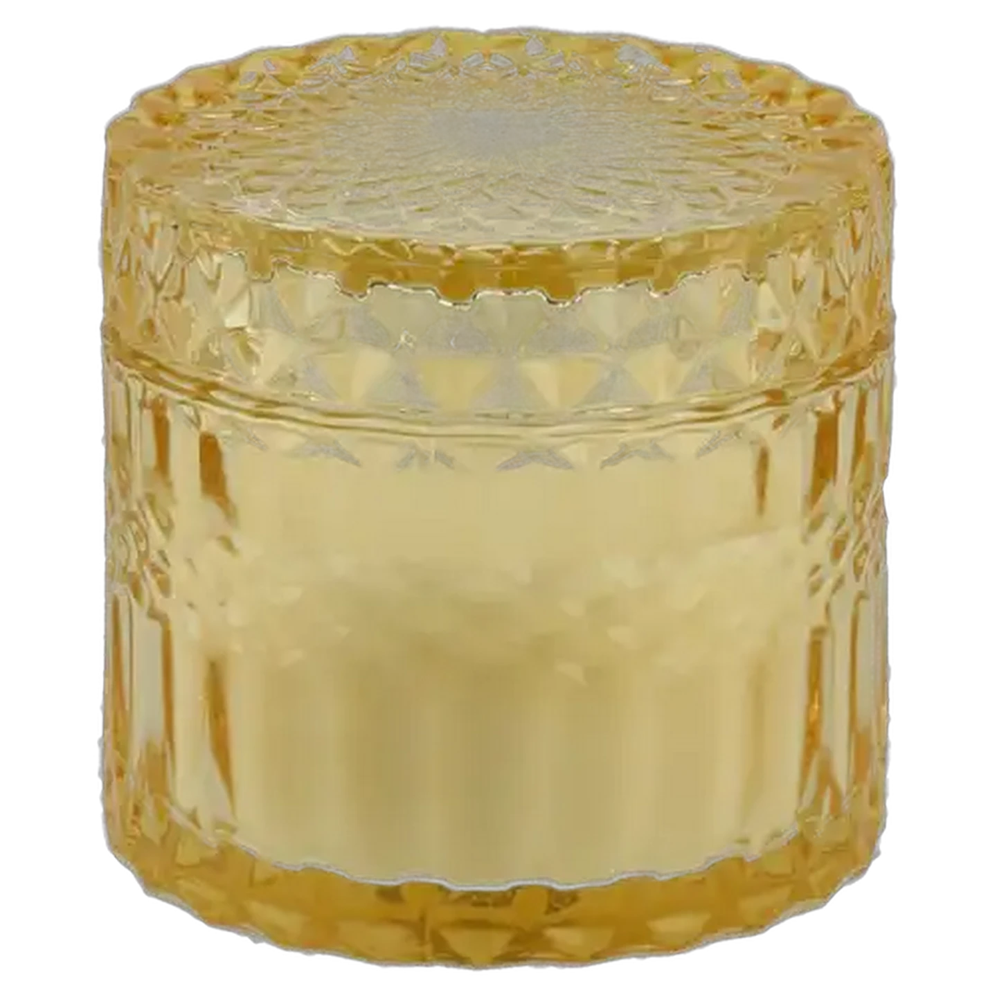 Image of Amber & Nectarine Blossom Diamond Glass Jar Scented Candle