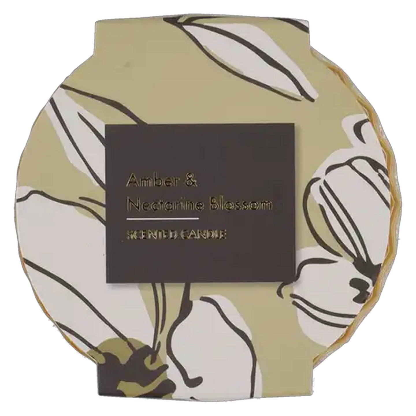 Image of Amber & Nectarine Blossom Diamond Glass Jar Scented Candle