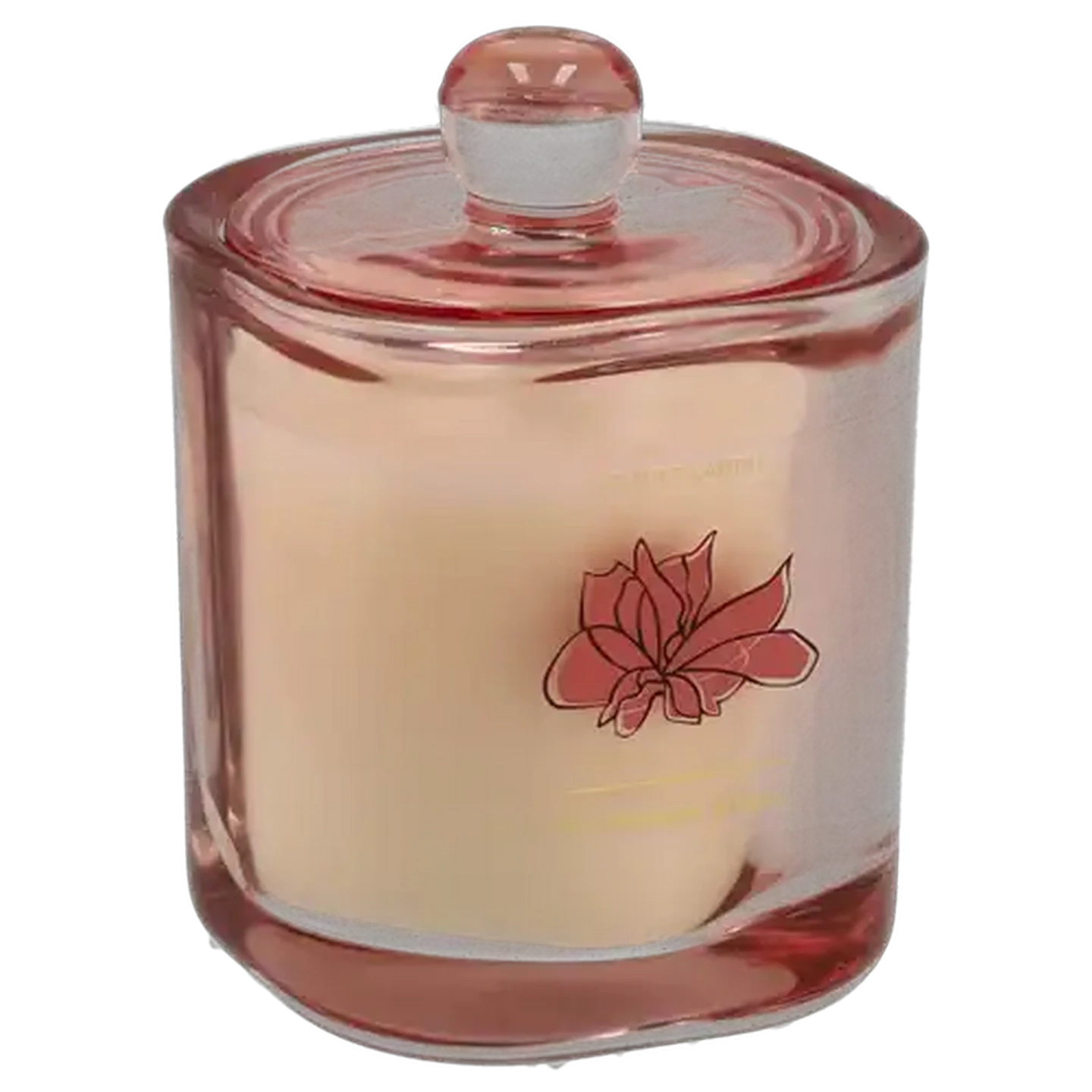 Image of Pink Pineapple & Neroli Glass Jar Scented Candle 11cm