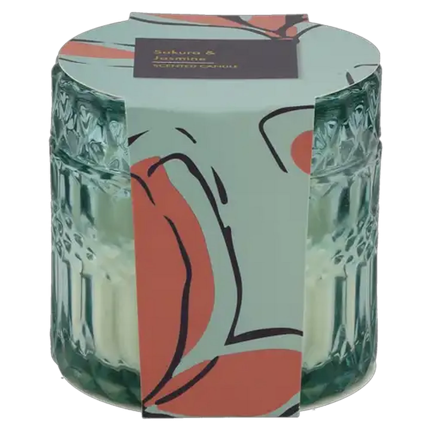 Image of Sakura & Jasmine Diamond Glass Jar Scented Candle