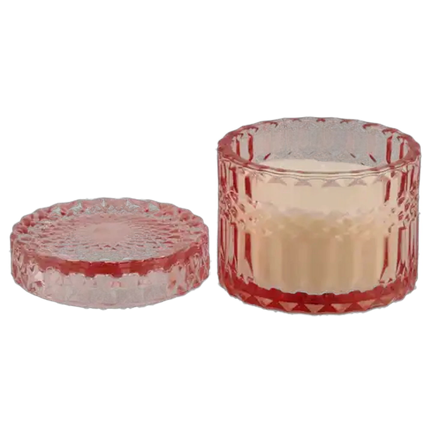 Image of Pink Pineapple & Neroli Diamond Glass Jar Scented Candle