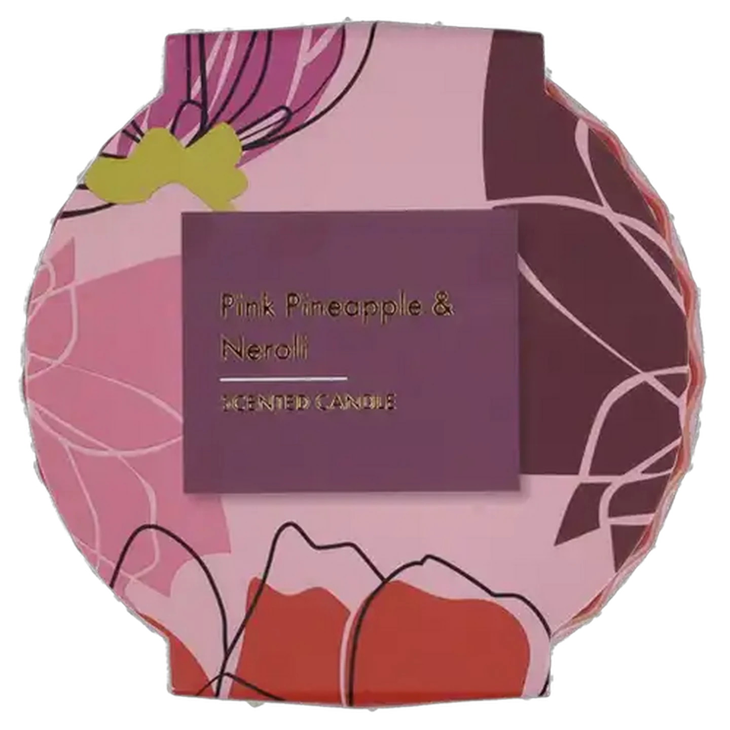 Image of Pink Pineapple & Neroli Diamond Glass Jar Scented Candle