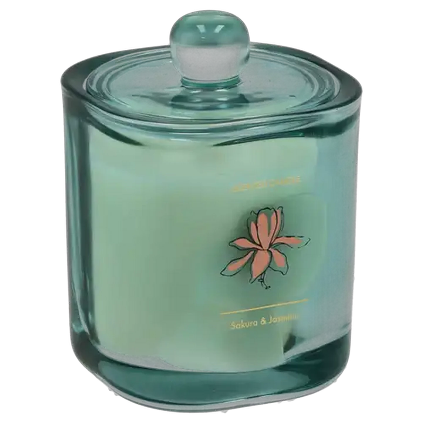 Image of Sakura & Jasmine Glass Jar Scented Candle 11cm