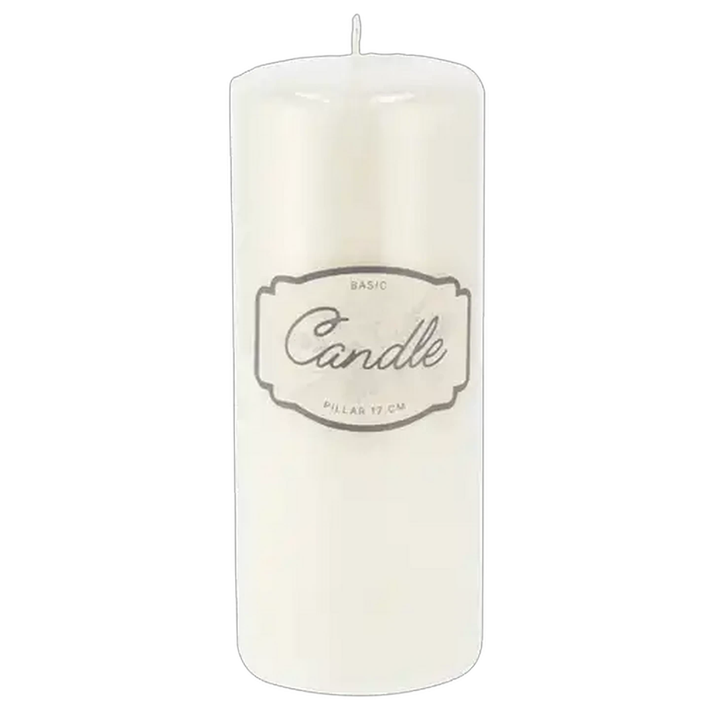Image of Unscented Pillar Candle 17cm (Colour May Vary)