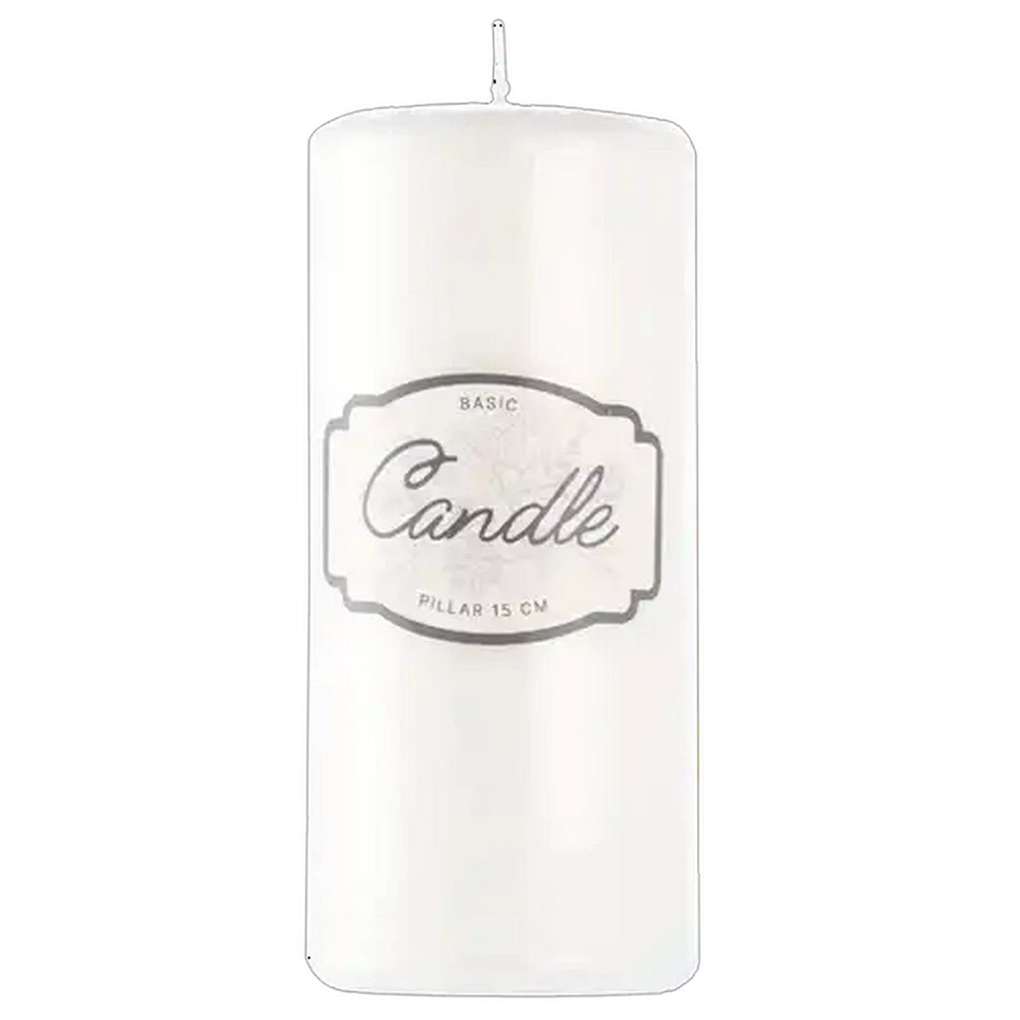 Image of Unscented Pillar Candle 15cm (Colour May Vary)