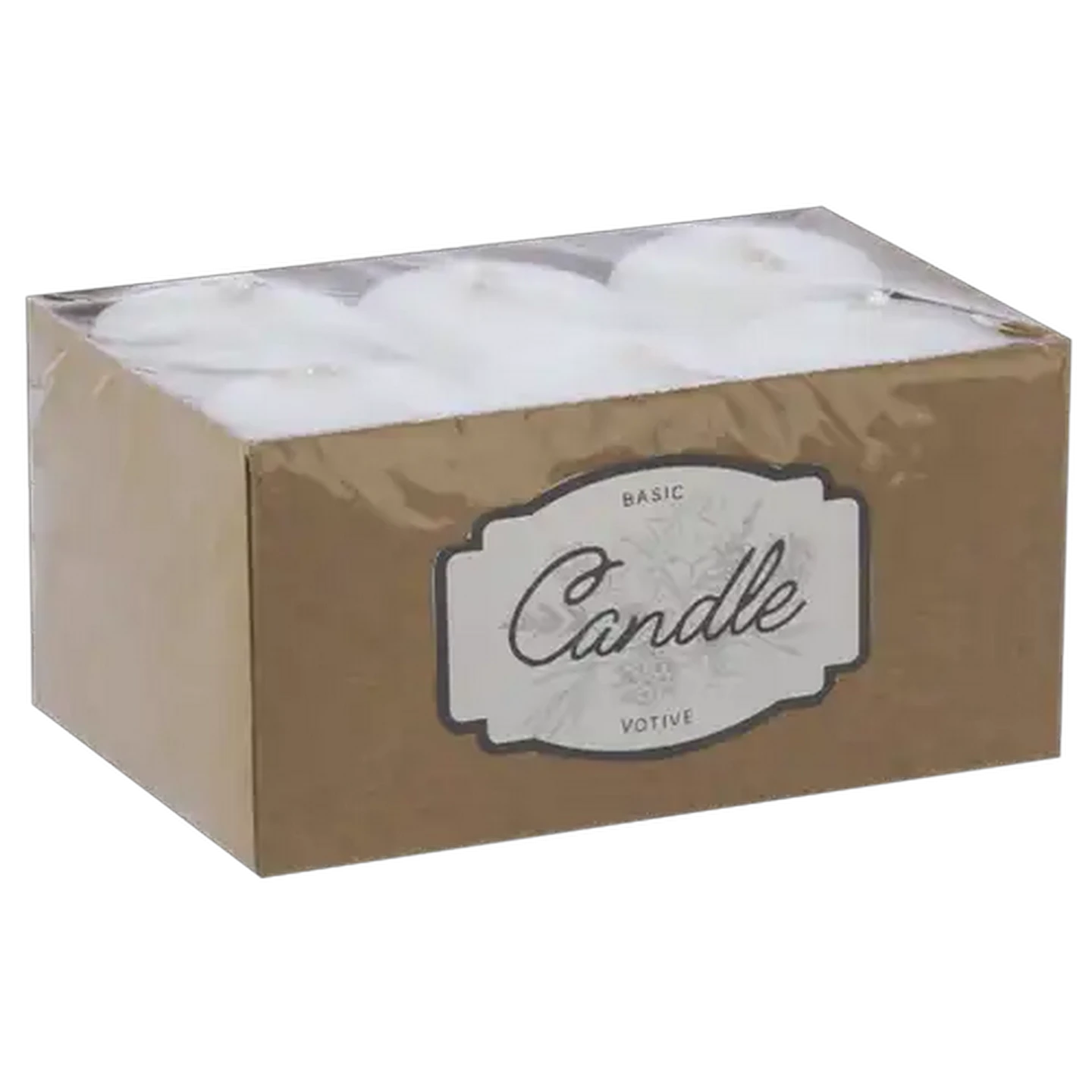 Image of Unscented Votive White Candle 6 Pack