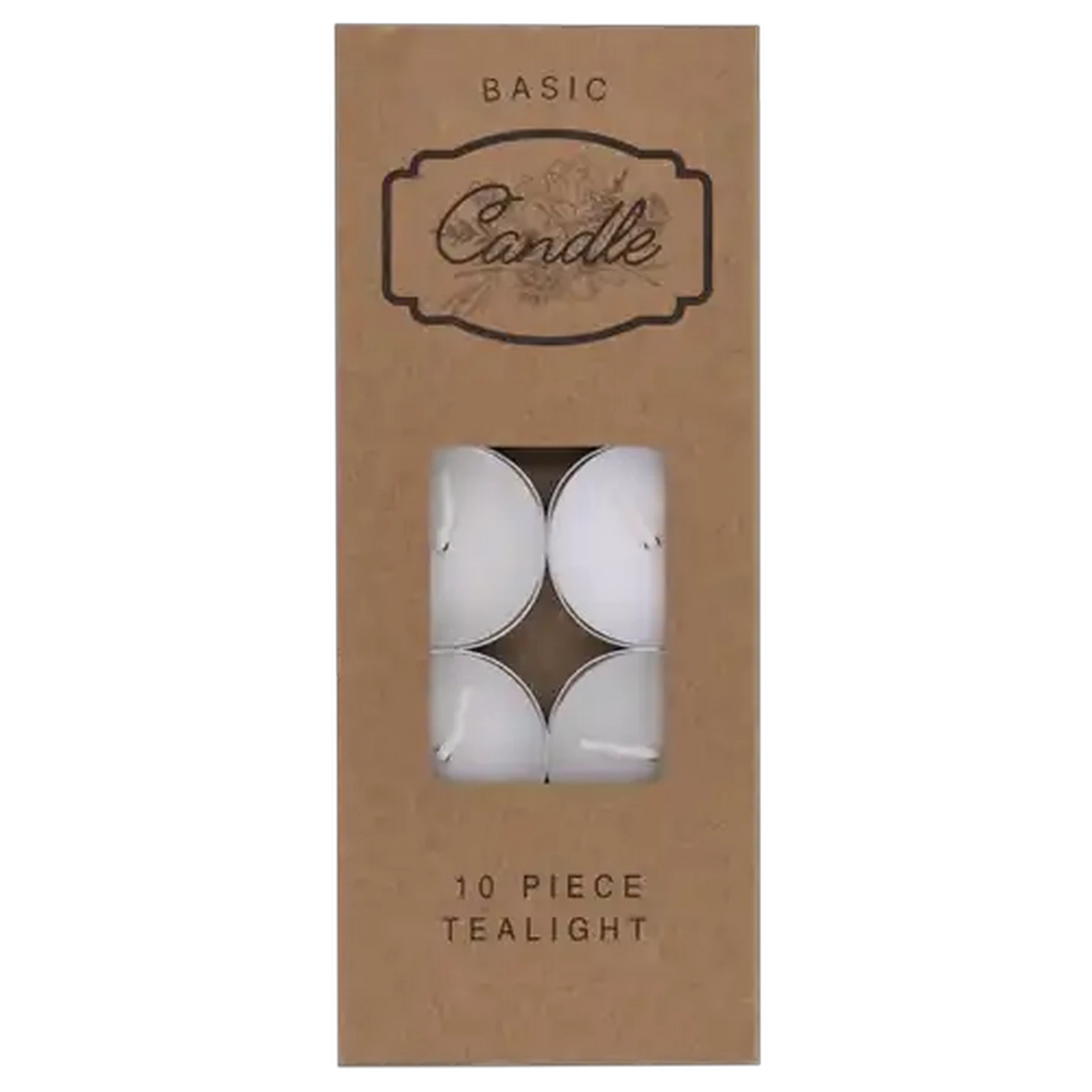 Image of Unscented White Tealight Candle 10-Pack