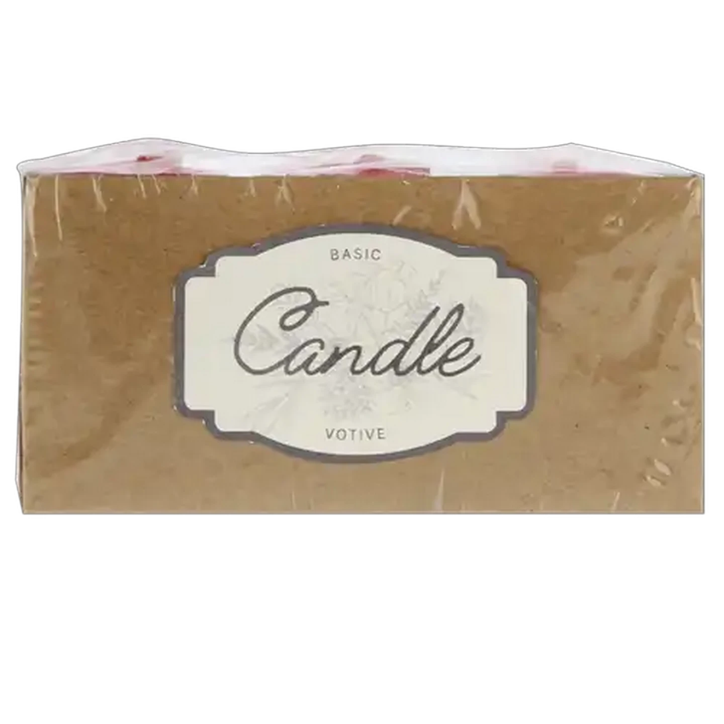 Image of Unscented Red Votive Candles 6 Pack