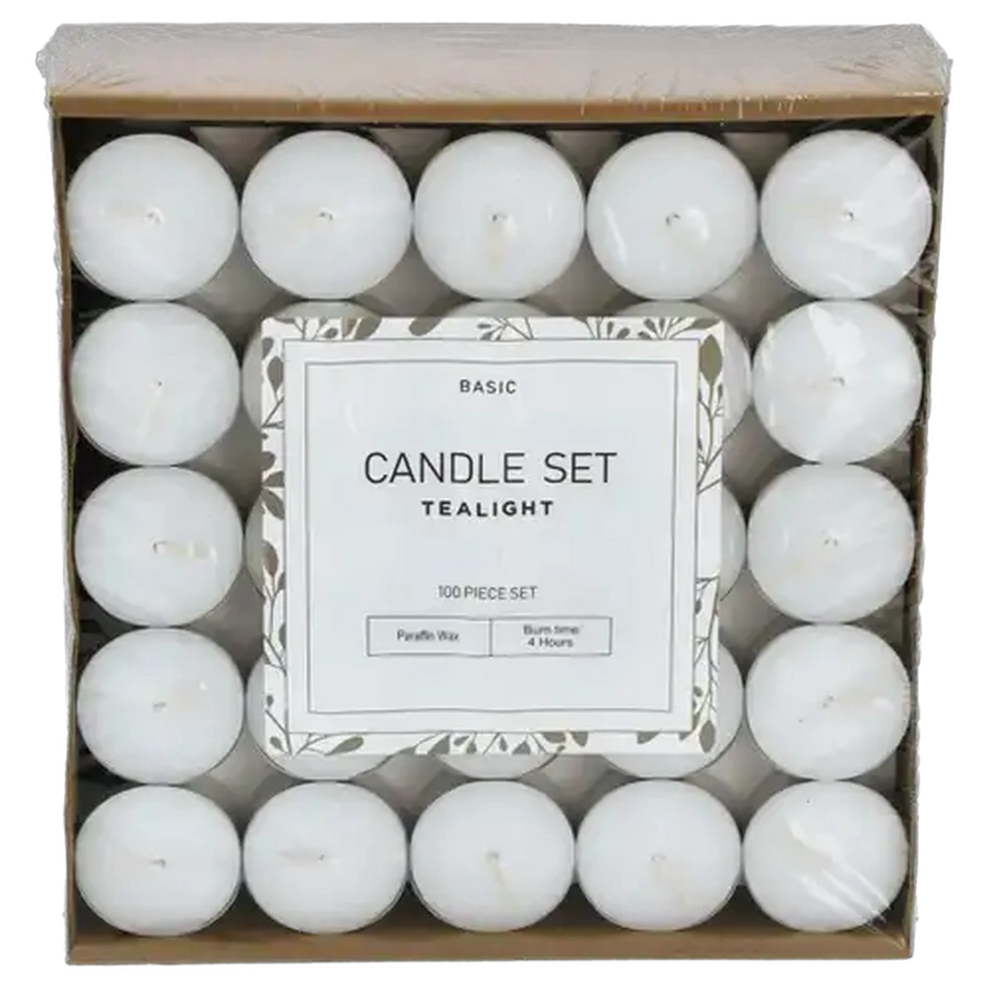 Image of Basic Tealight Candle Set 100 Piece