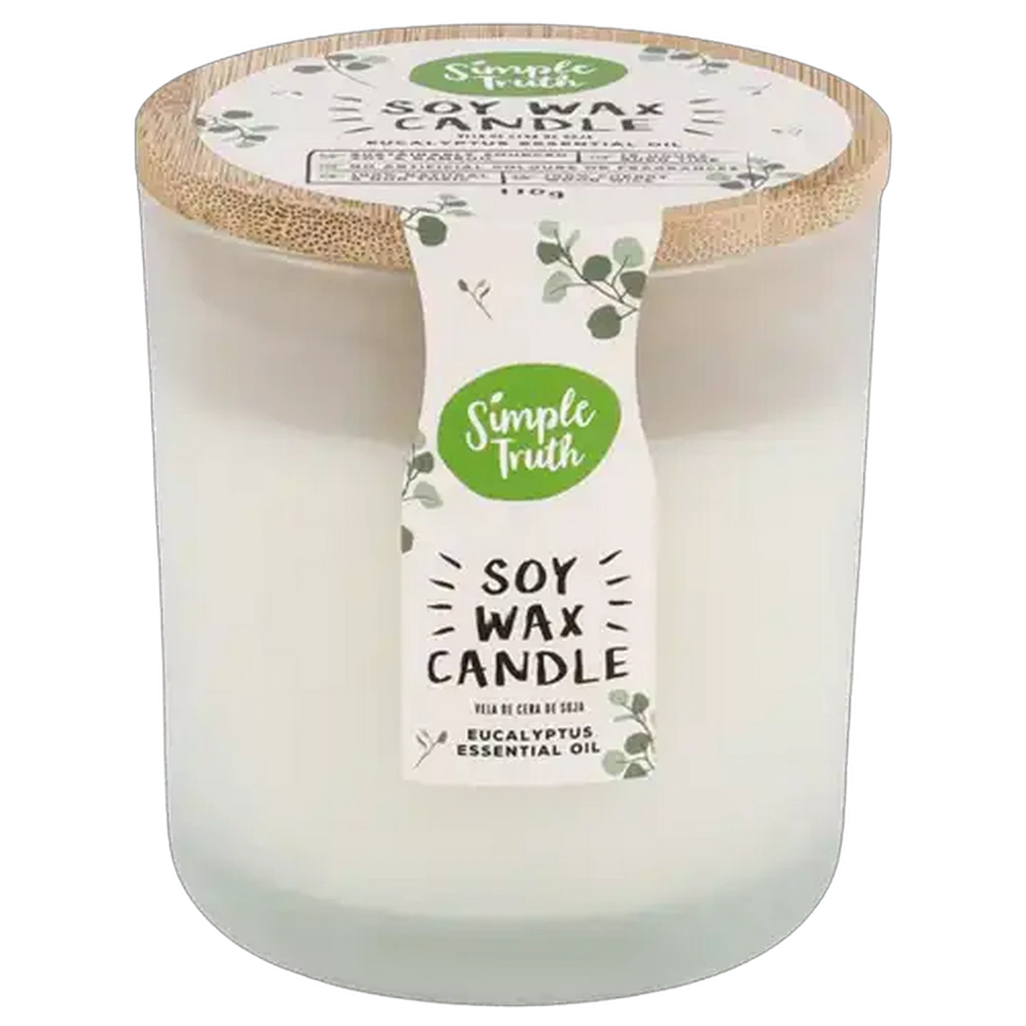 Image of Simple Truth Eucalyptus Essential Oil Soy Wax Candle 8 x 8cm