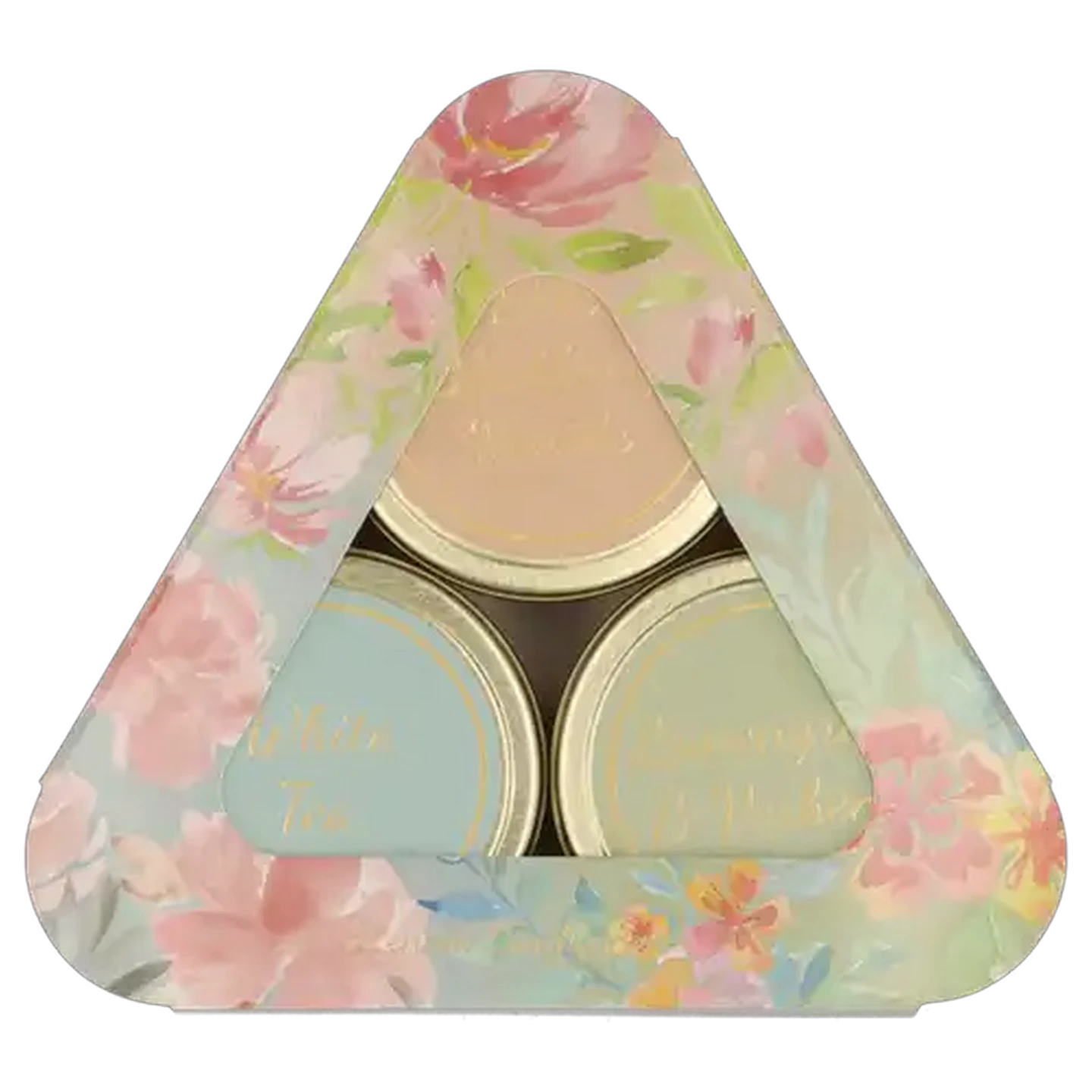 Image of Scented Green, Pink & Blue Candle Tin Set 3-Piece