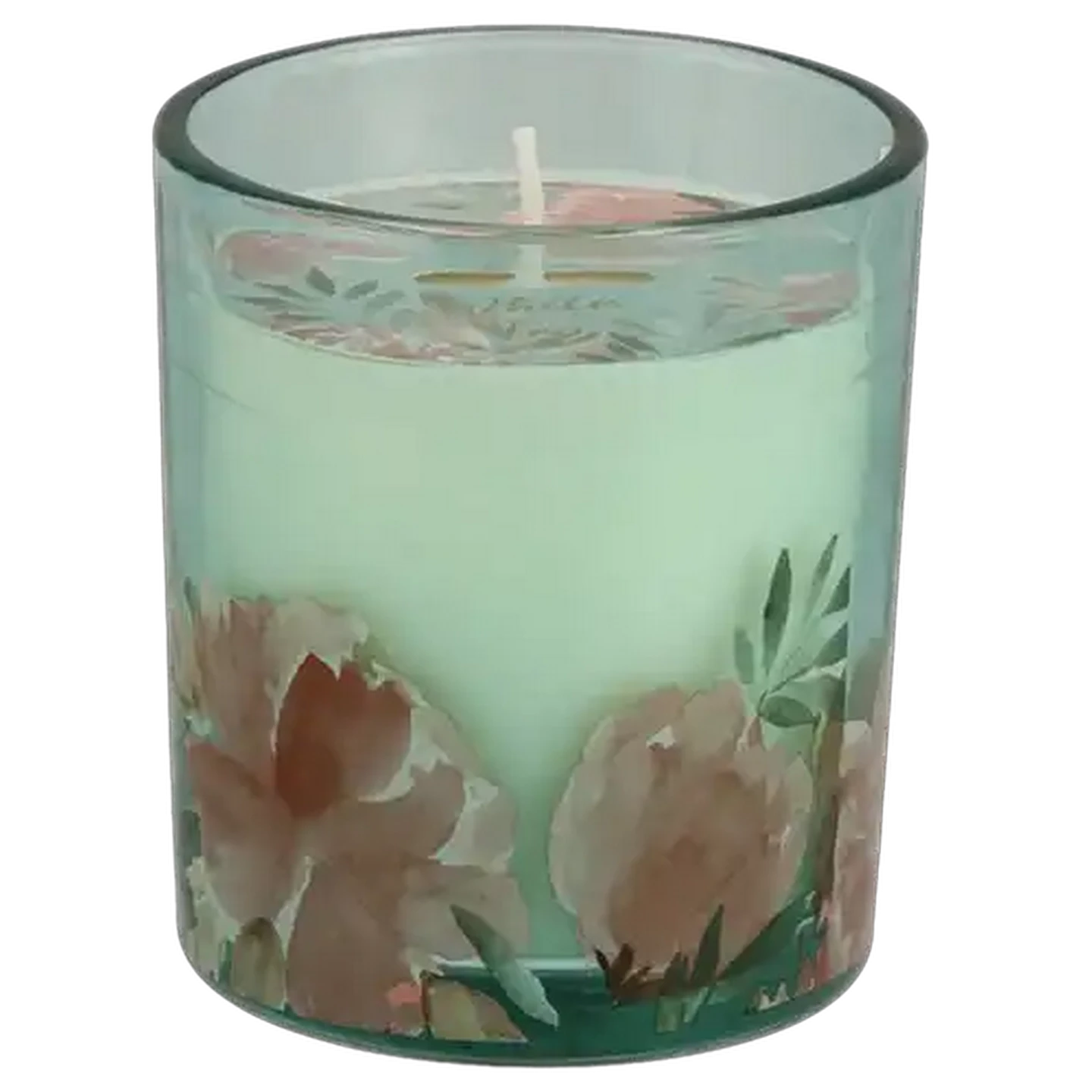 Image of White Tea Blue Glass Candle 7 x 8cm