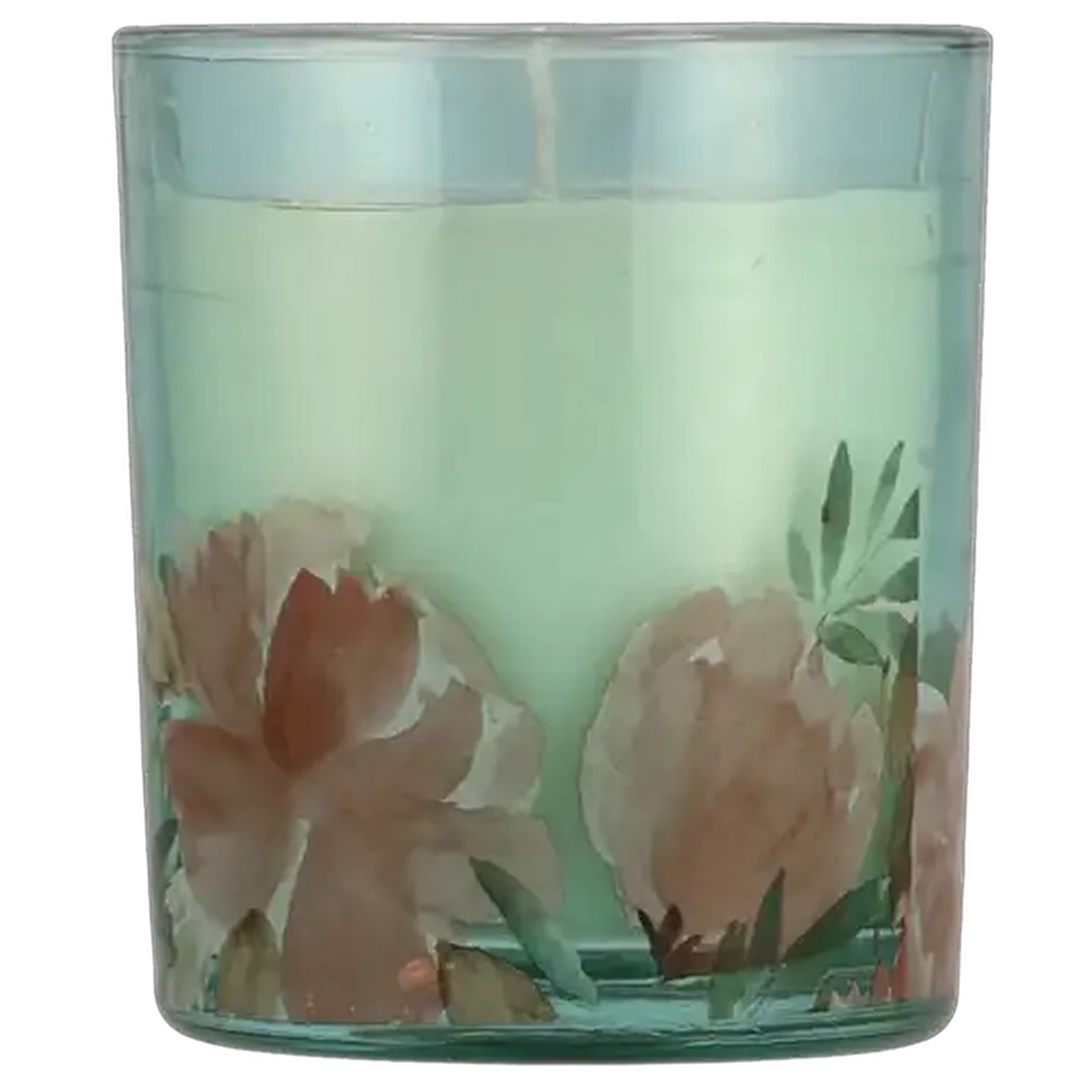 Image of White Tea Blue Glass Candle 7 x 8cm