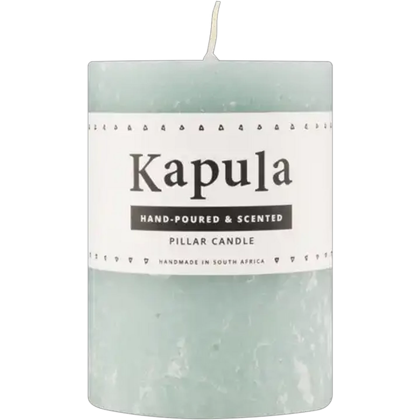 Image of Kapula New Green Lemongrass Hand-Poured & Scented Pillar Candle 70mm x 100mm