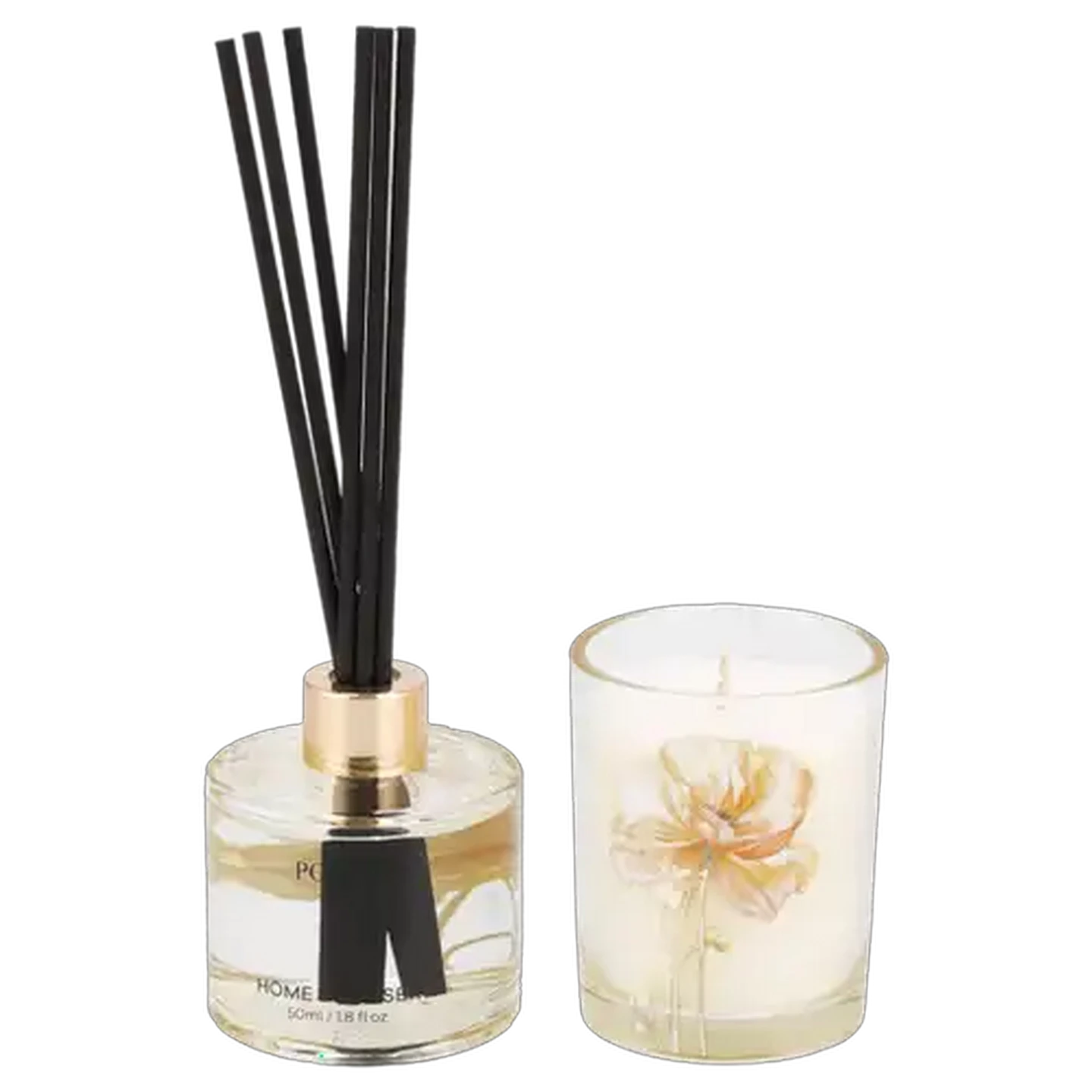Image of Poppy Yellow Candle & Diffuser Gift Set