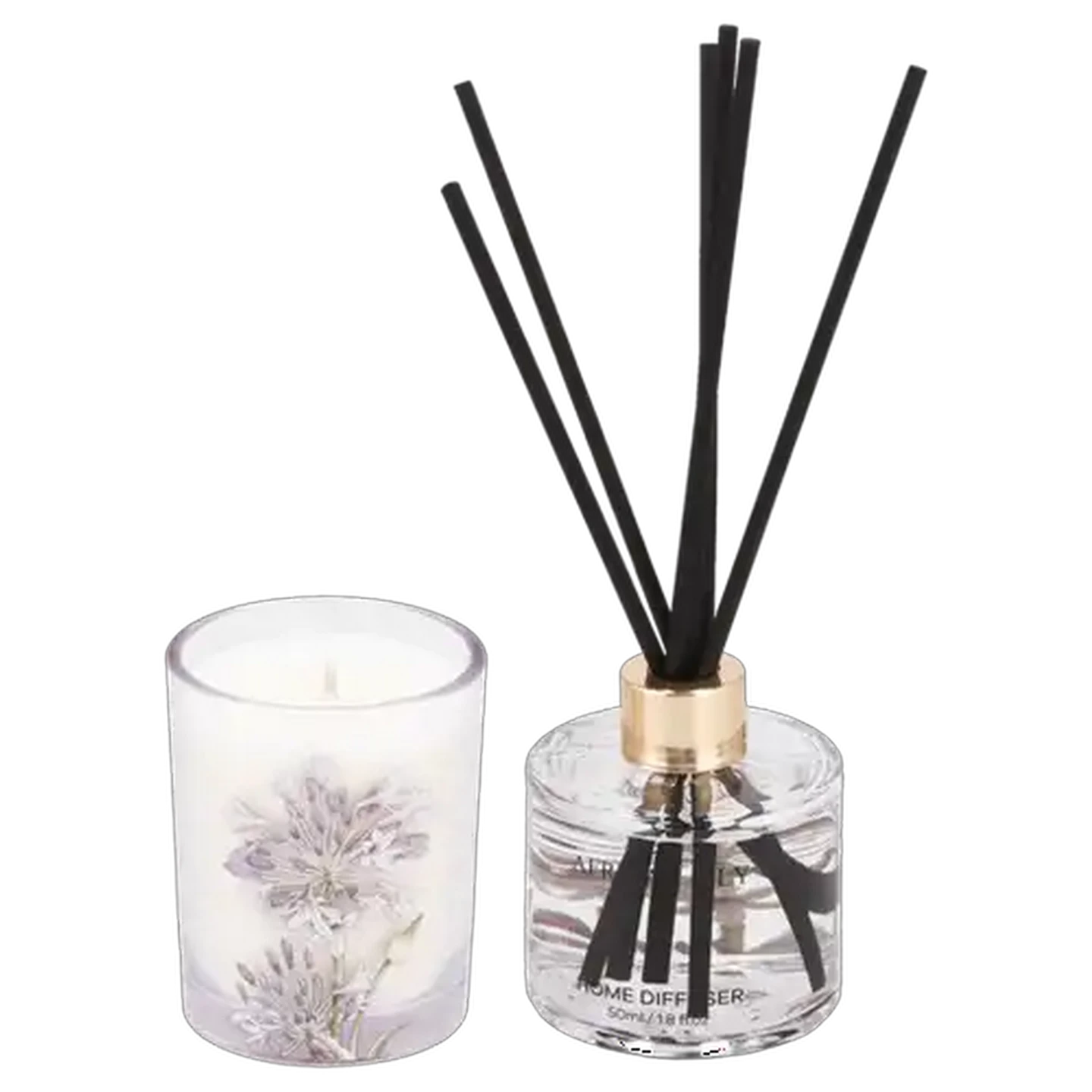 Image of African Lily Lilac Candle & Diffuser Gift Set