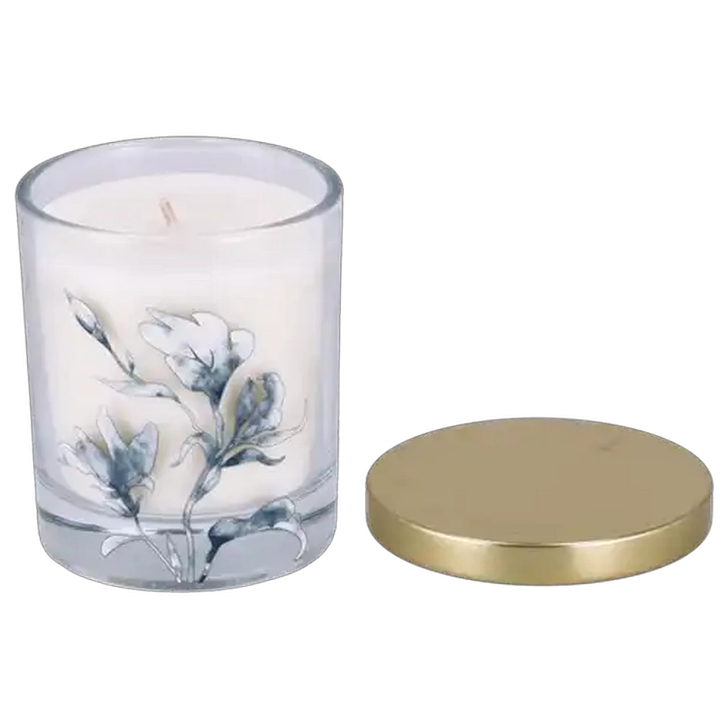 Image of Blossom Blue Scented Glass Candle 210g