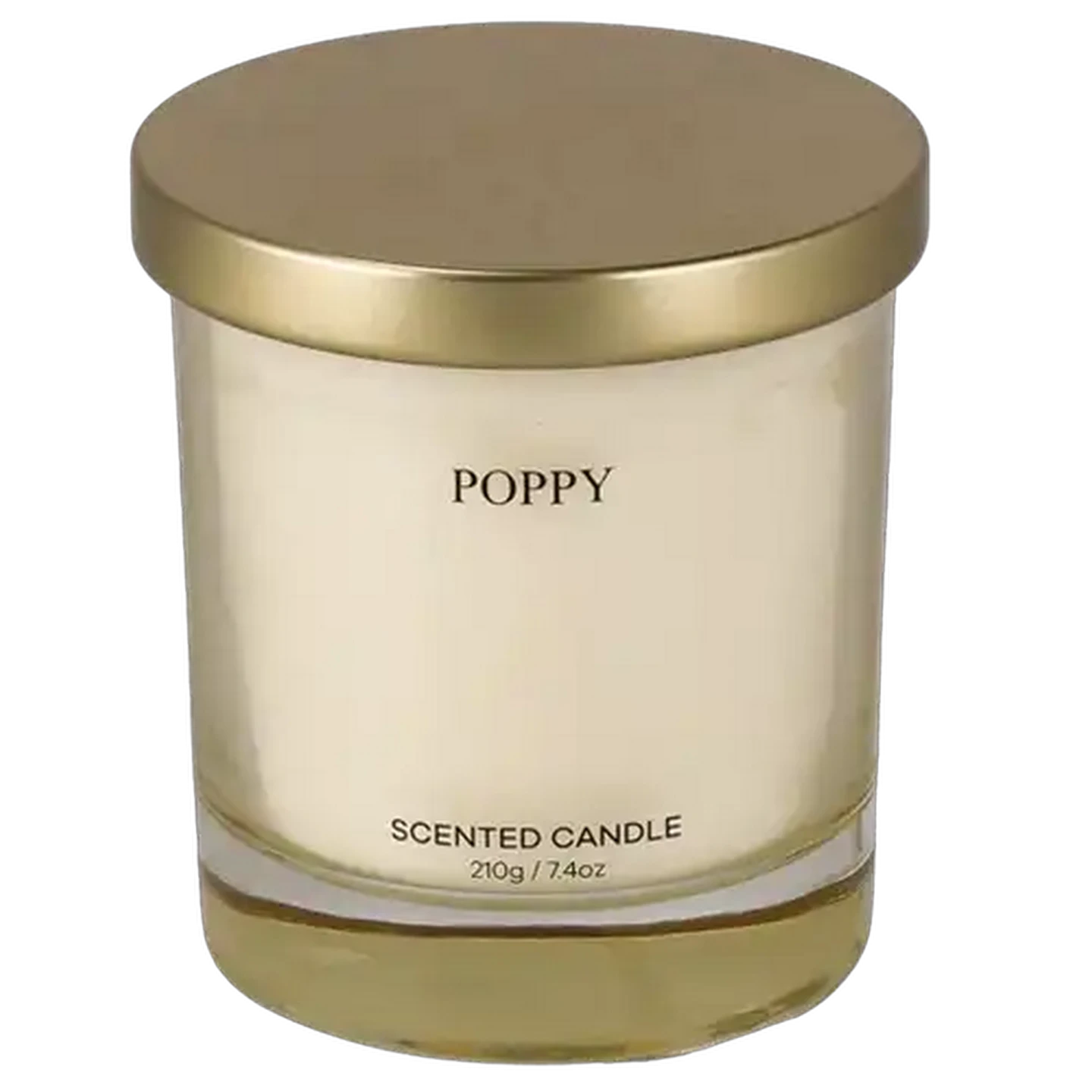 Image of Poppy Yellow Scented Glass Candle 210g