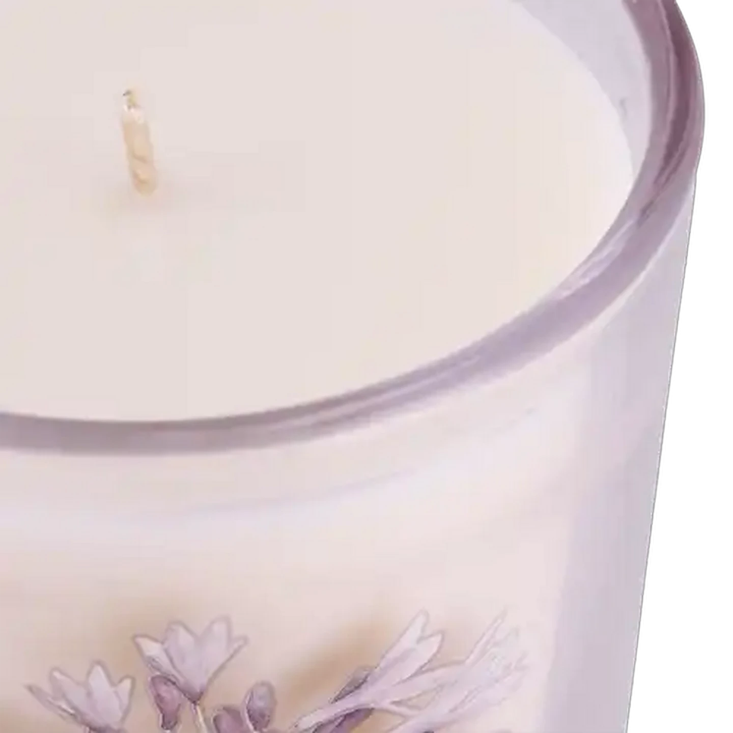 Image of African Lily Lilac Scented Glass Candle 210g