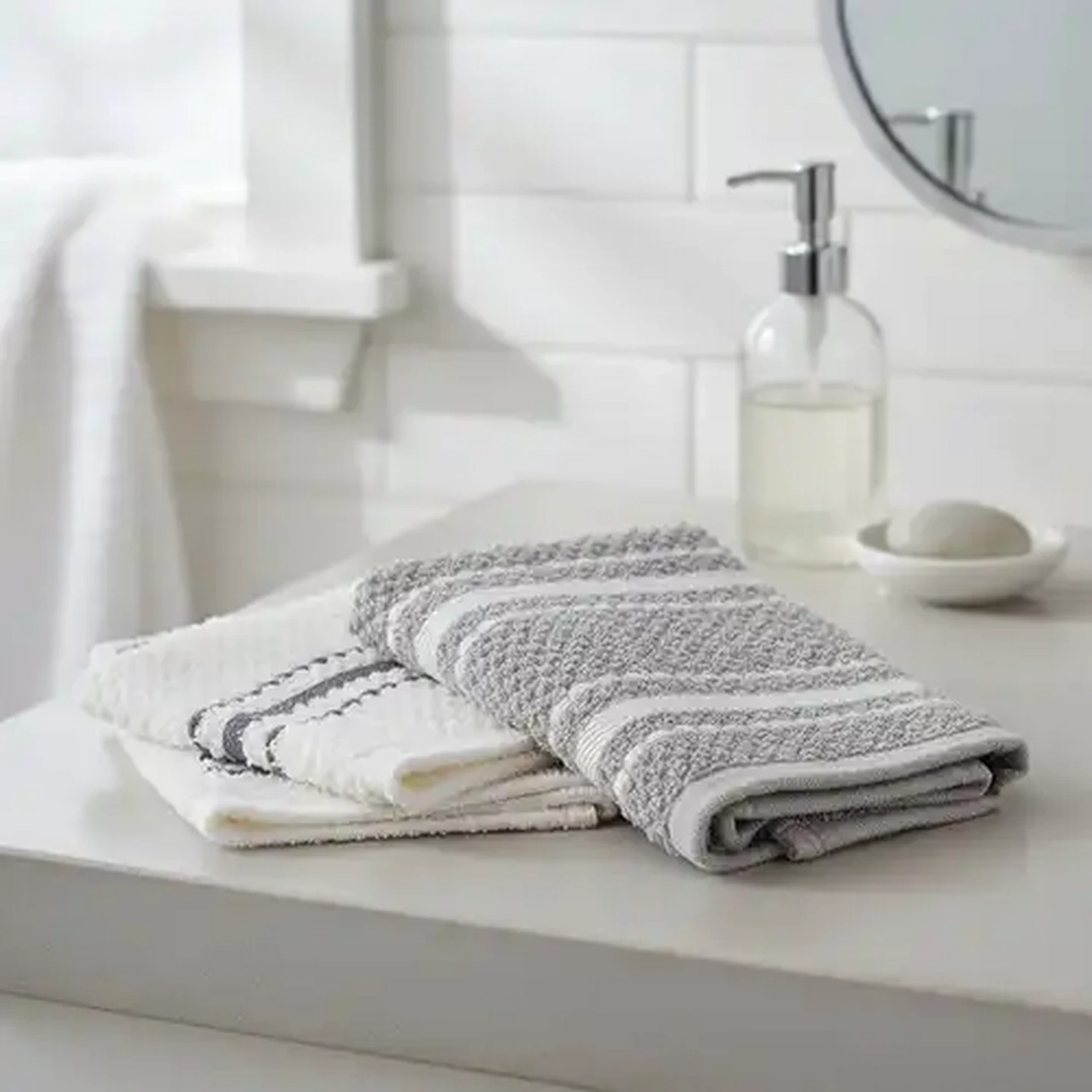 Image of Essentials Terry Stitch Face Cloth 30 x 30cm (Design May Vary)