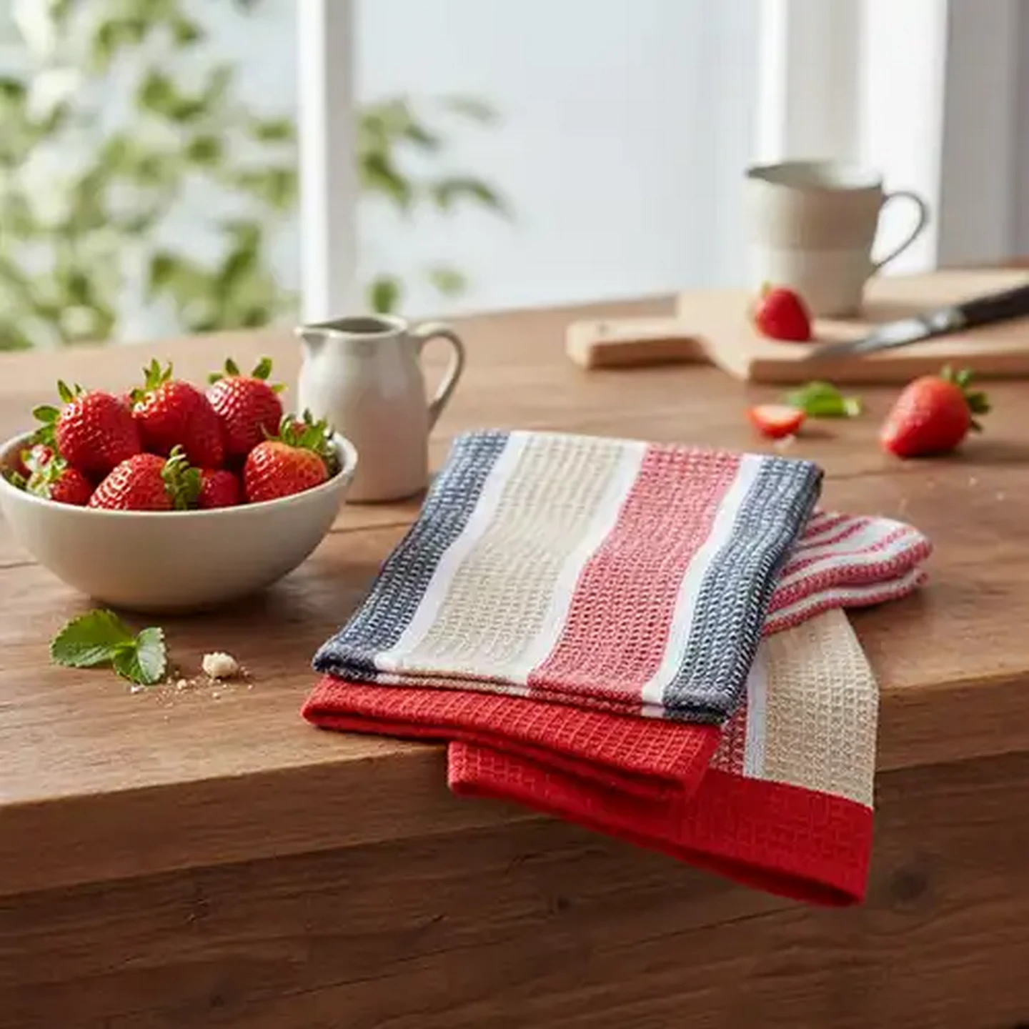 Image of Essentials Waffle Posnet Kitchen Towels 40 x 60cm 2-Pack (Design May Vary)