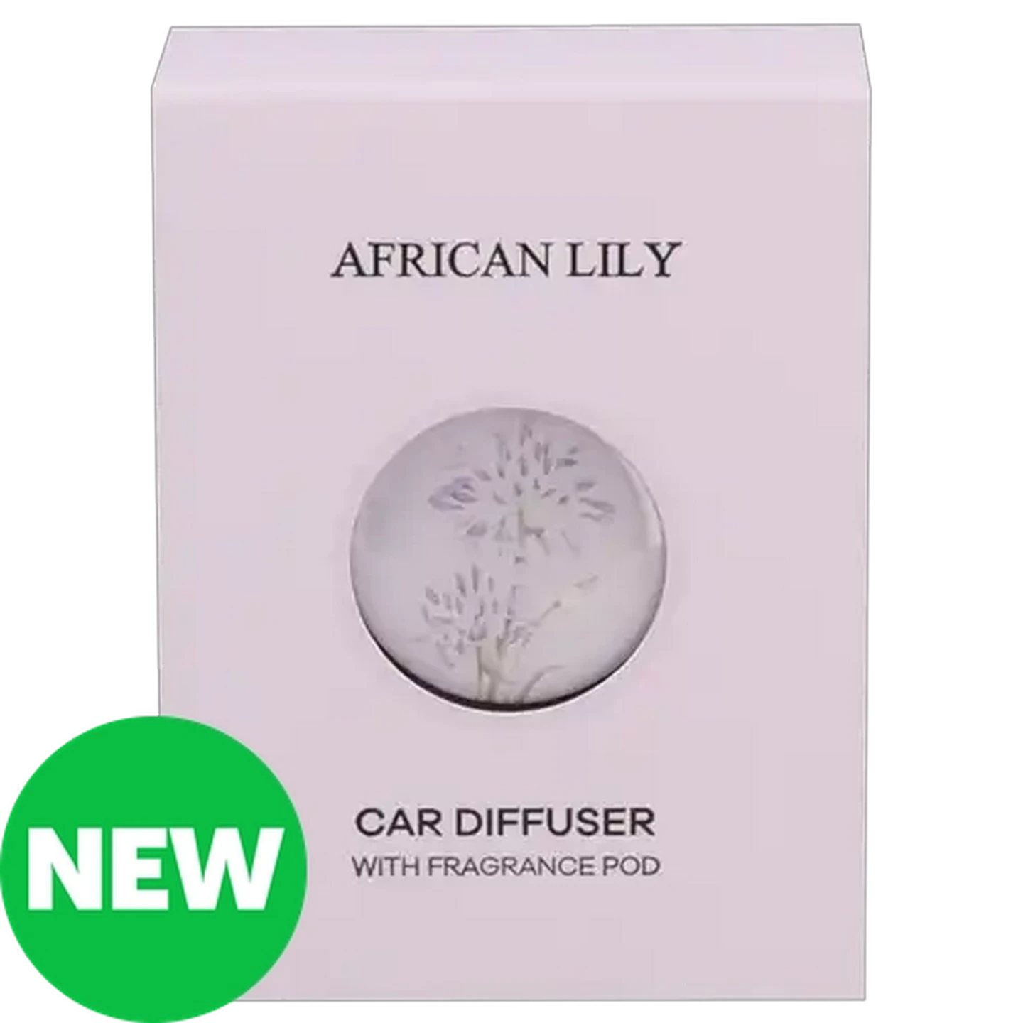 Image of African Lily Lilac Car Fragrance Diffuser with Fragrance Pod